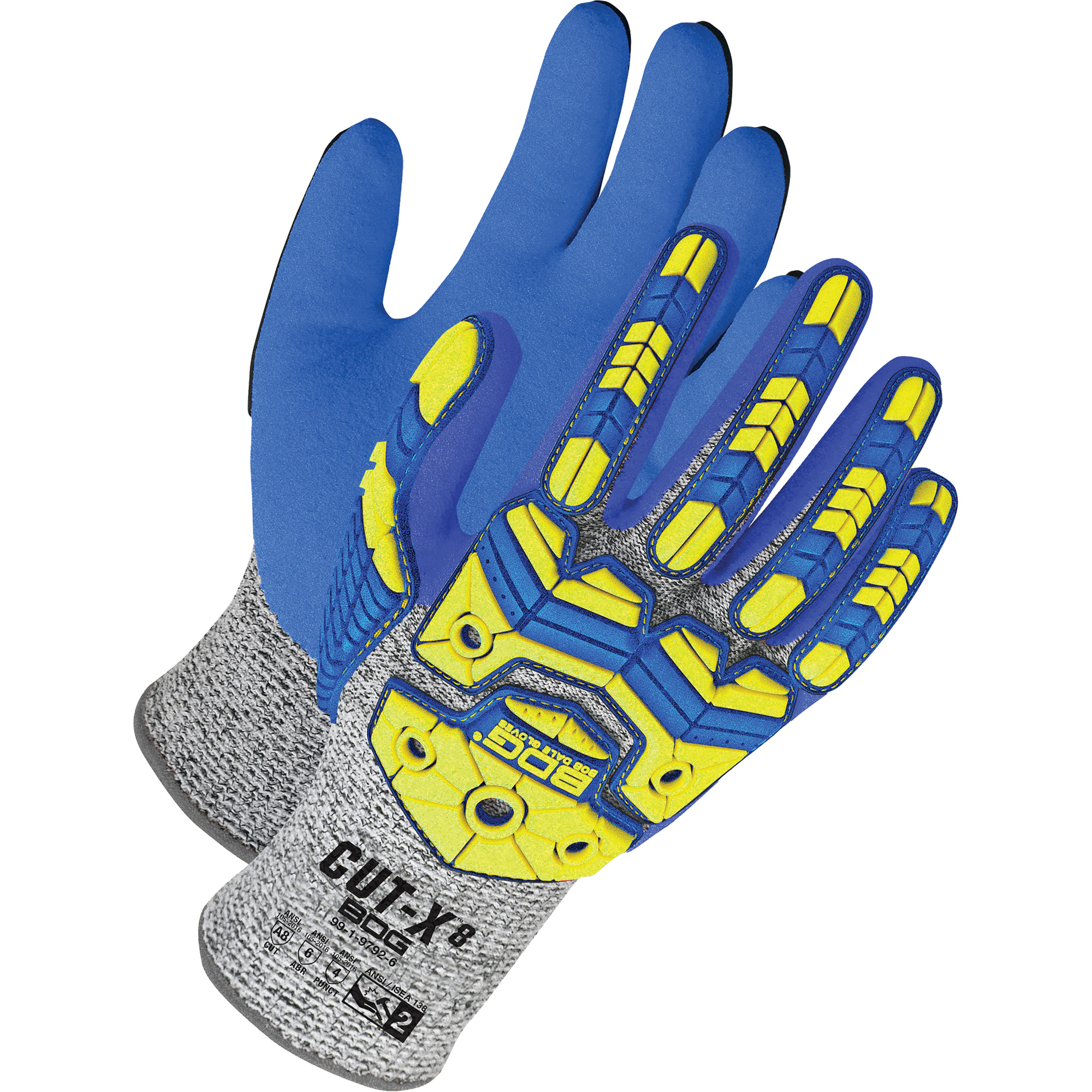 Gants enduits résistants à la coupe & aux chocs Cut-XMC, Taille Grand/9, Revêtement Nitrile, Enveloppe en PEHP, ASTM ANSI niveau A8