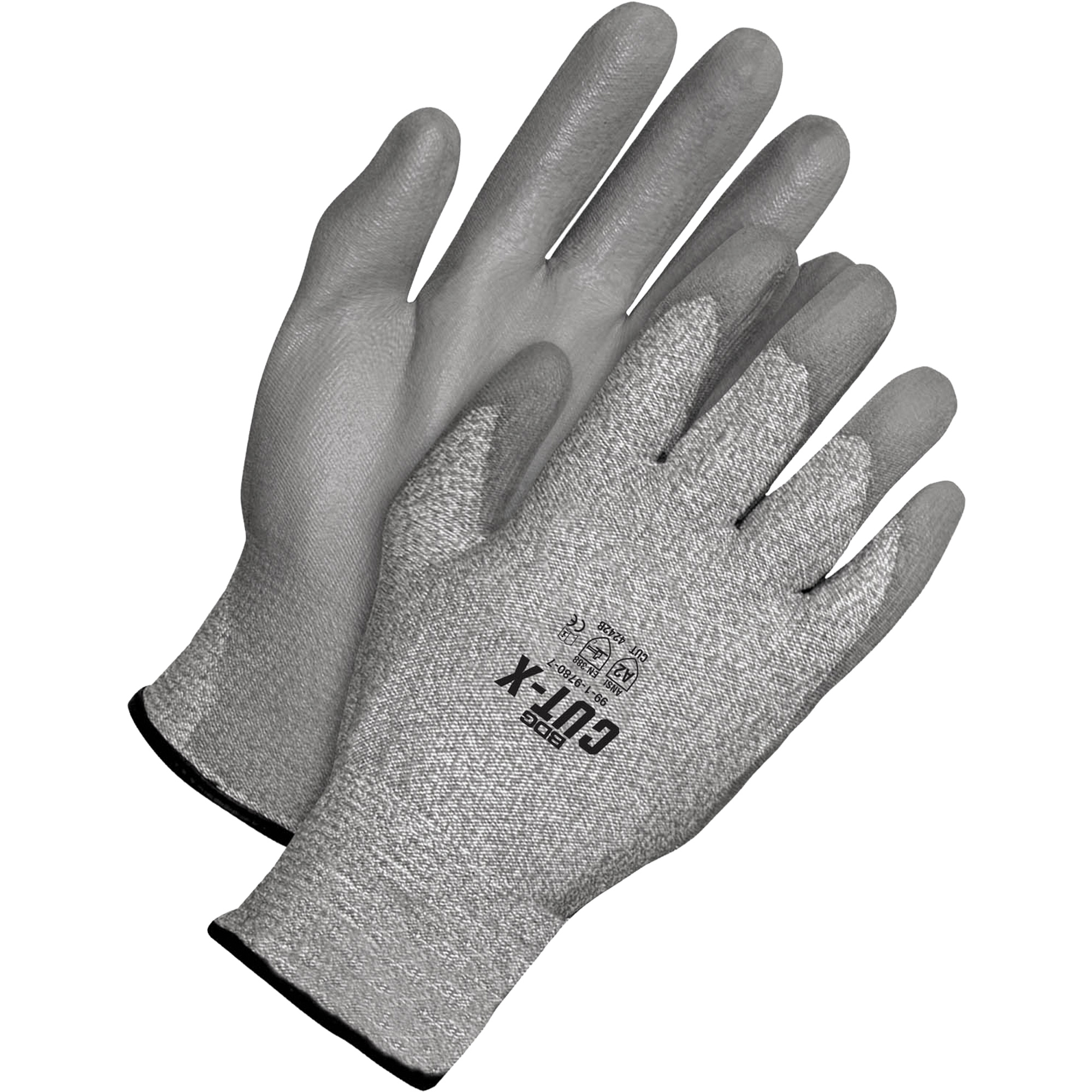 Gants enduits résistants à la coupe Cut-XMC, Taille 12/3T-Grand, Calibre 13, Revêtement Polyuréthane, Enveloppe en PEHP, ASTM ANSI niveau A2/EN 388 niveau 2/EN 388 niveau B