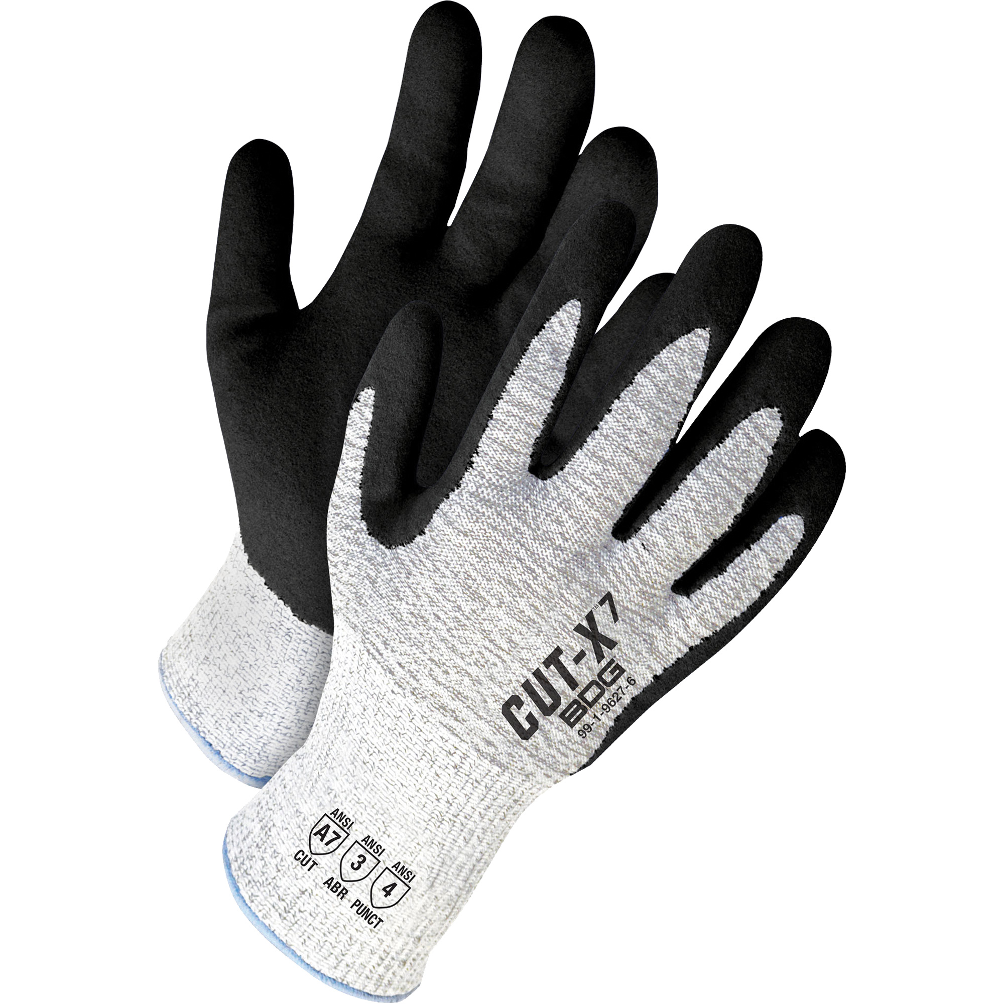 Gants enduits résistants à la coupe Cut-XMC, Taille 6/T-petit, Calibre 13, Revêtement Nitrile, Enveloppe en PEHP, ASTM ANSI niveau A7