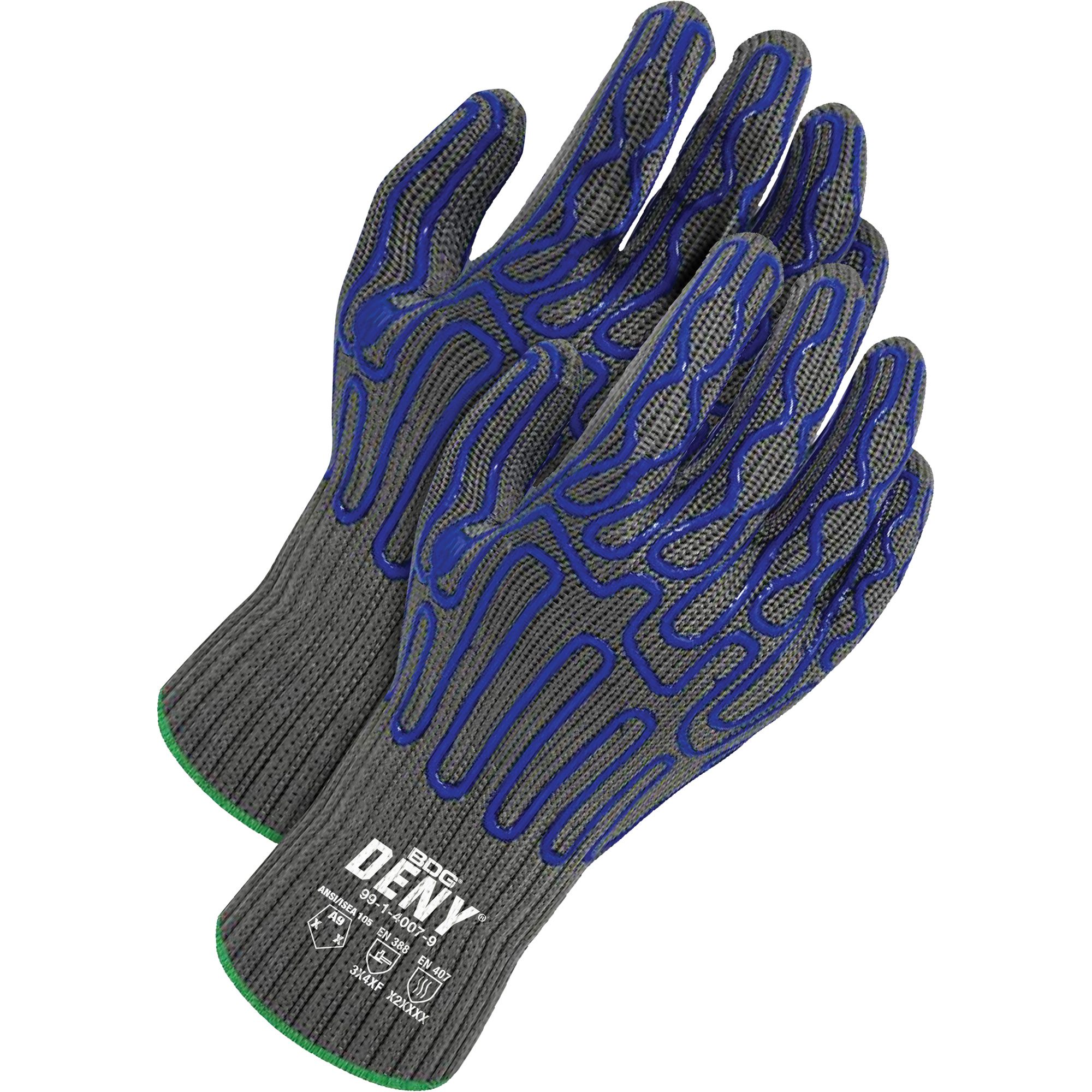 Gants enduits résistants à la coupe pour le contact alimentaire DenyMD, Taille 10, Calibre 7, Revêtement Silicone, Enveloppe en PEHP, ASTM ANSI niveau A9/EN 388 niveau F