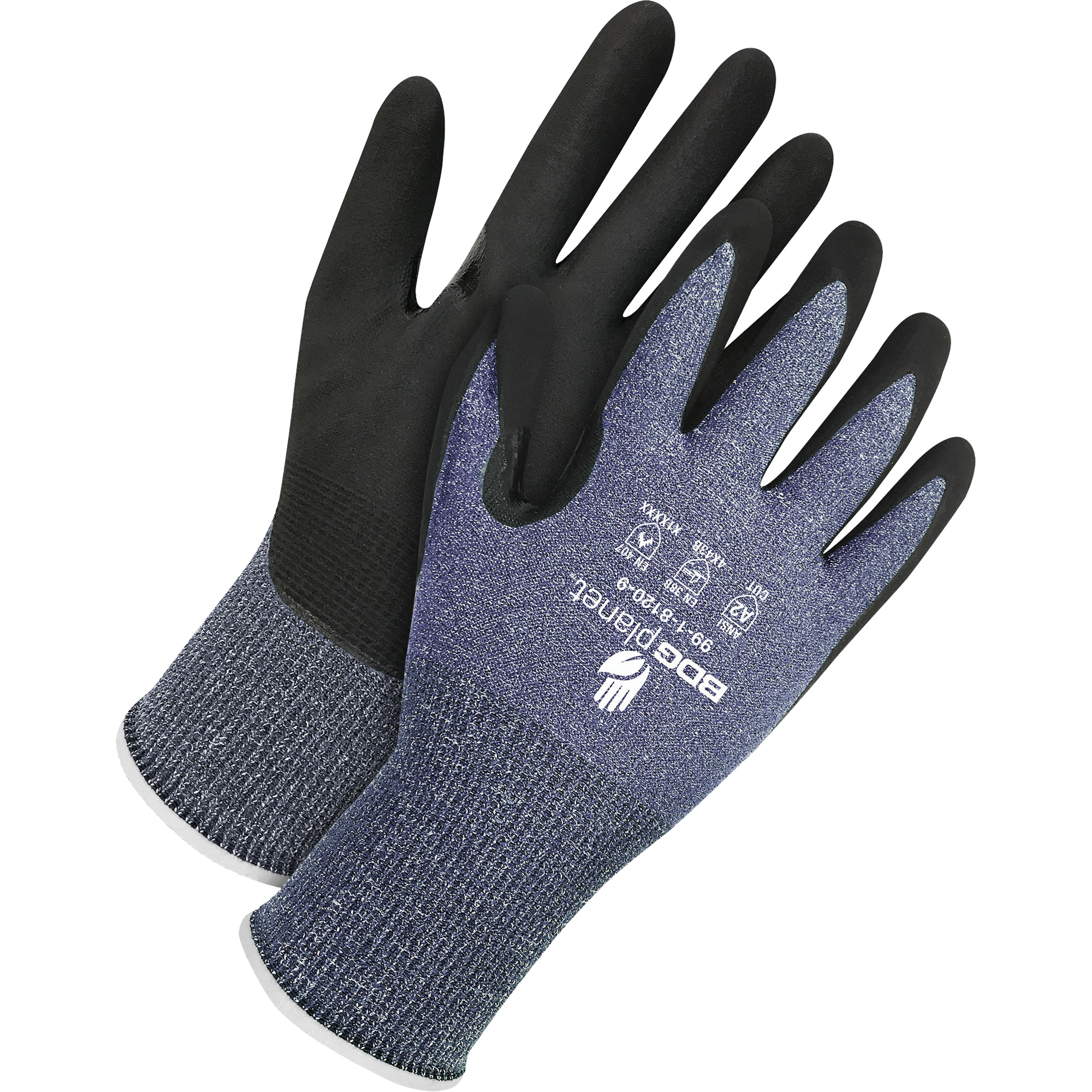 Gants enduits résistants aux coupures, Taille 12/3T-Grand, Calibre 15, Revêtement Mousse de nitrile, Enveloppe en PEHP, ASTM ANSI niveau A2/EN 388 niveau B