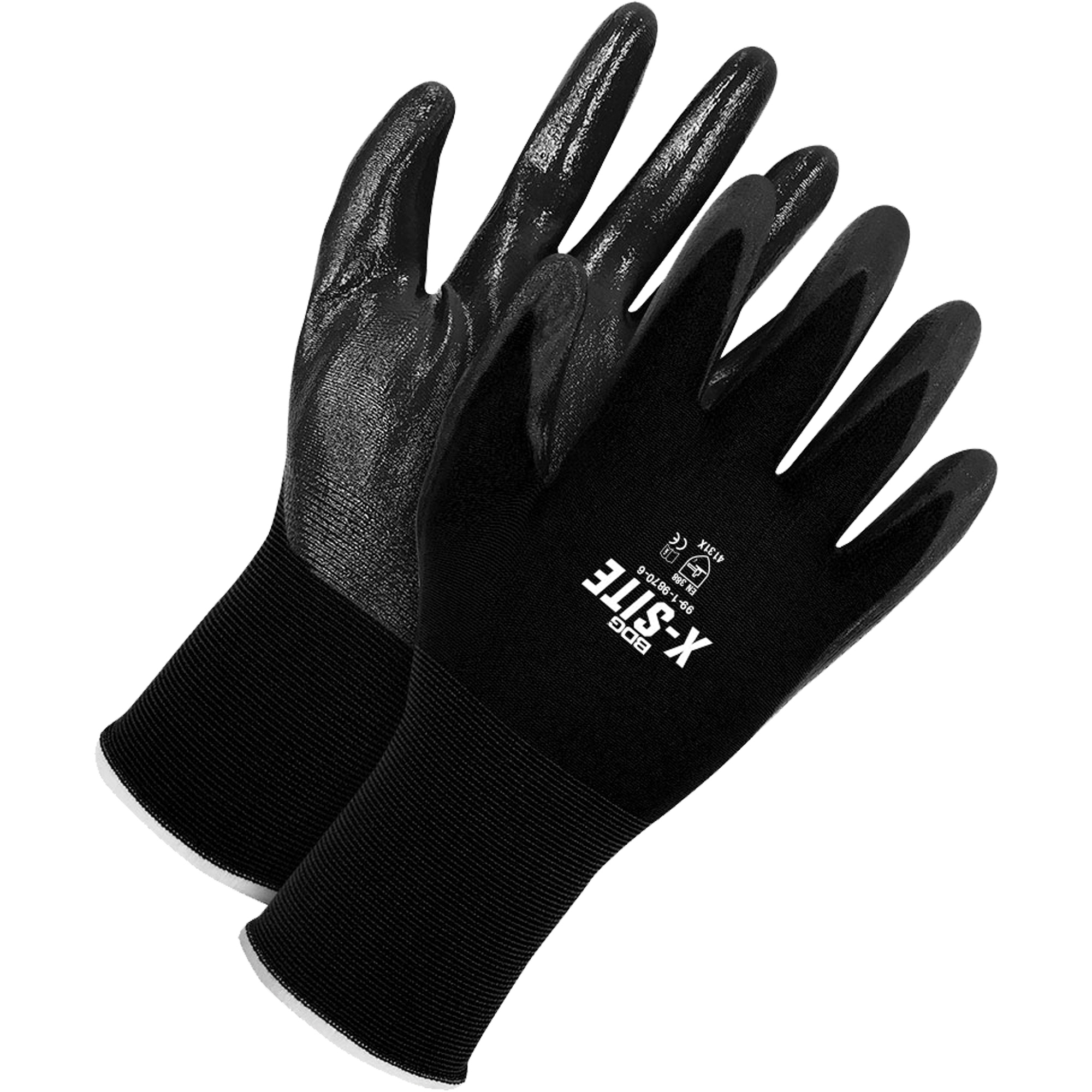 Gants enduits X-SiteMC, 6, Rêvetement Bipolymère, Calibre 15, Enveloppe en Nylon
