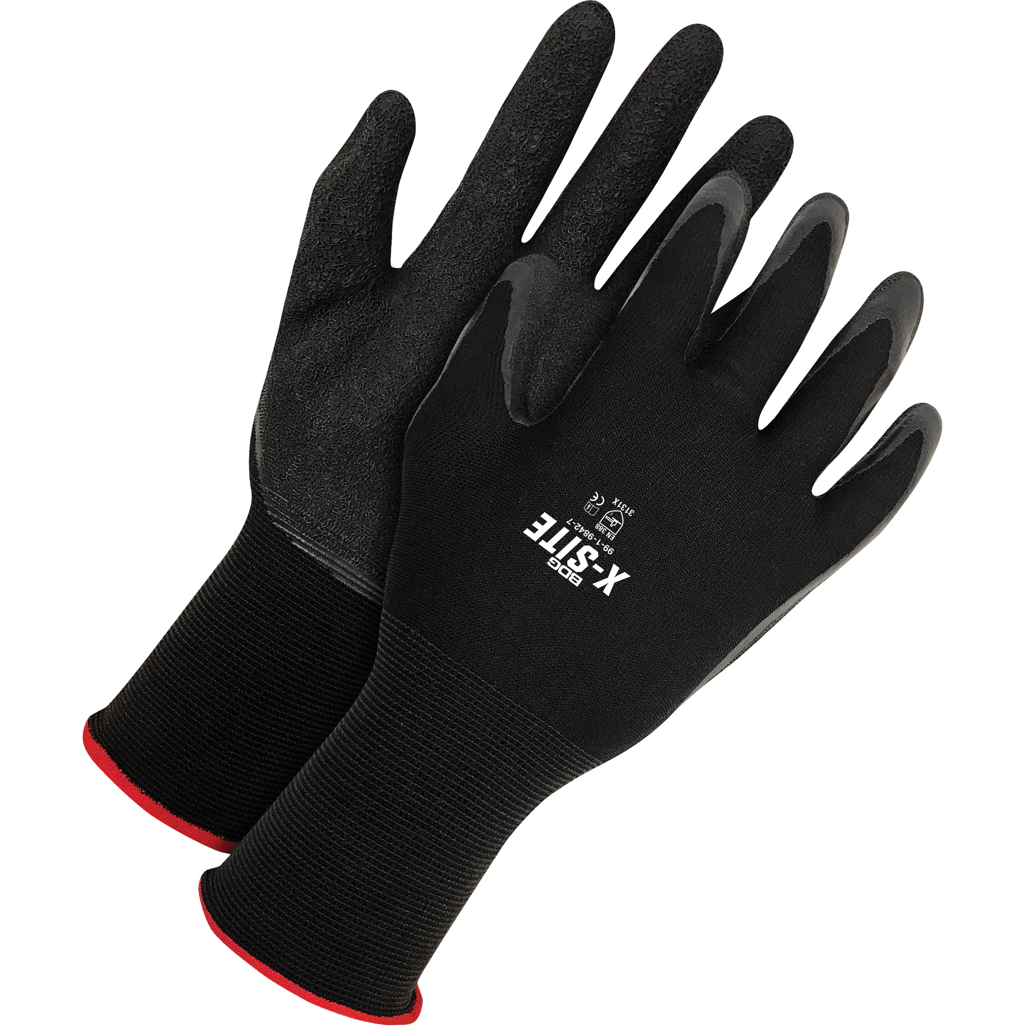 Gants enduits X-SiteMC, T-Grand, Rêvetement Latex, Calibre 15, Enveloppe en Nylon