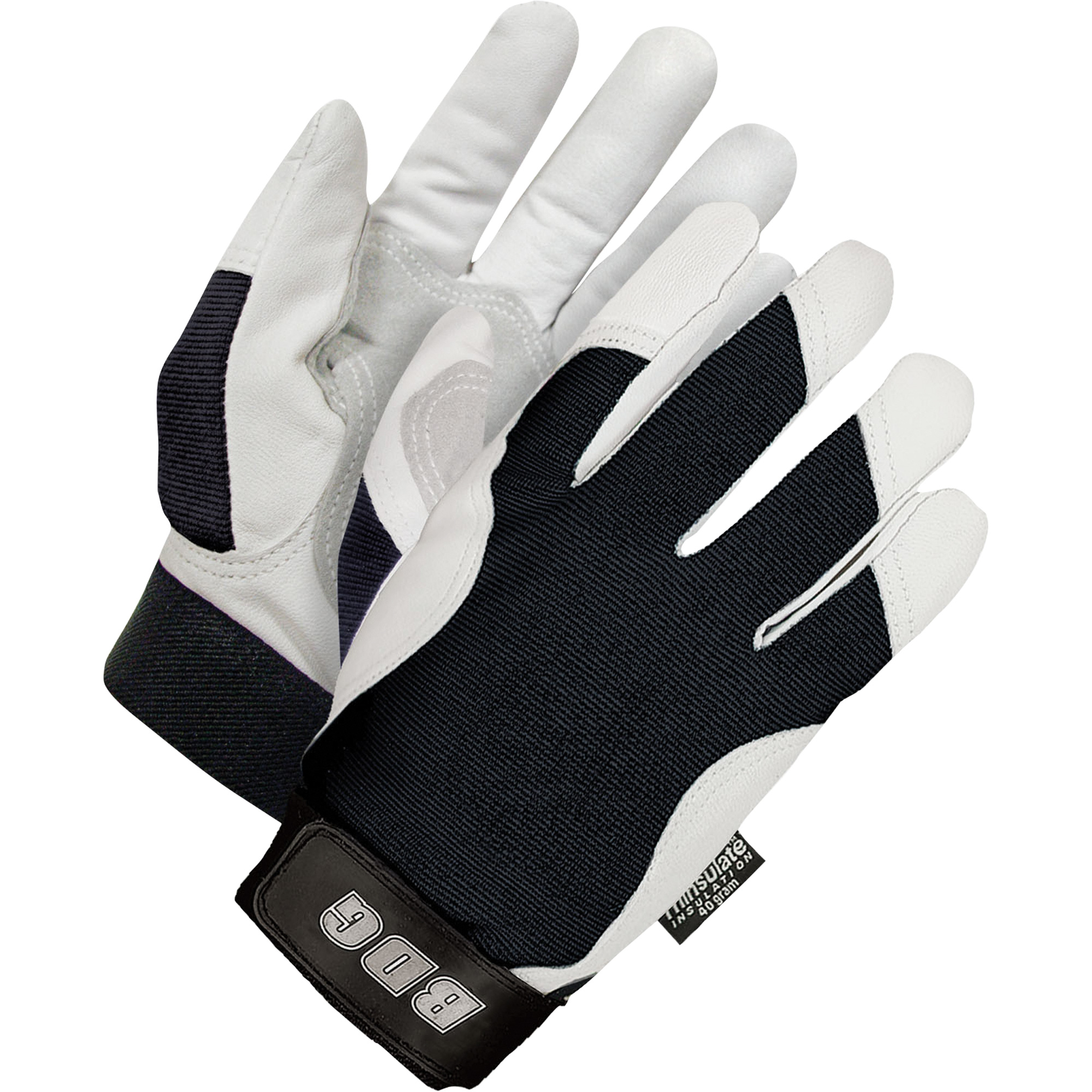 Gants isolés pour mécanicien, Paume Cuir fleur de chèvre, Taille 2T-Grand