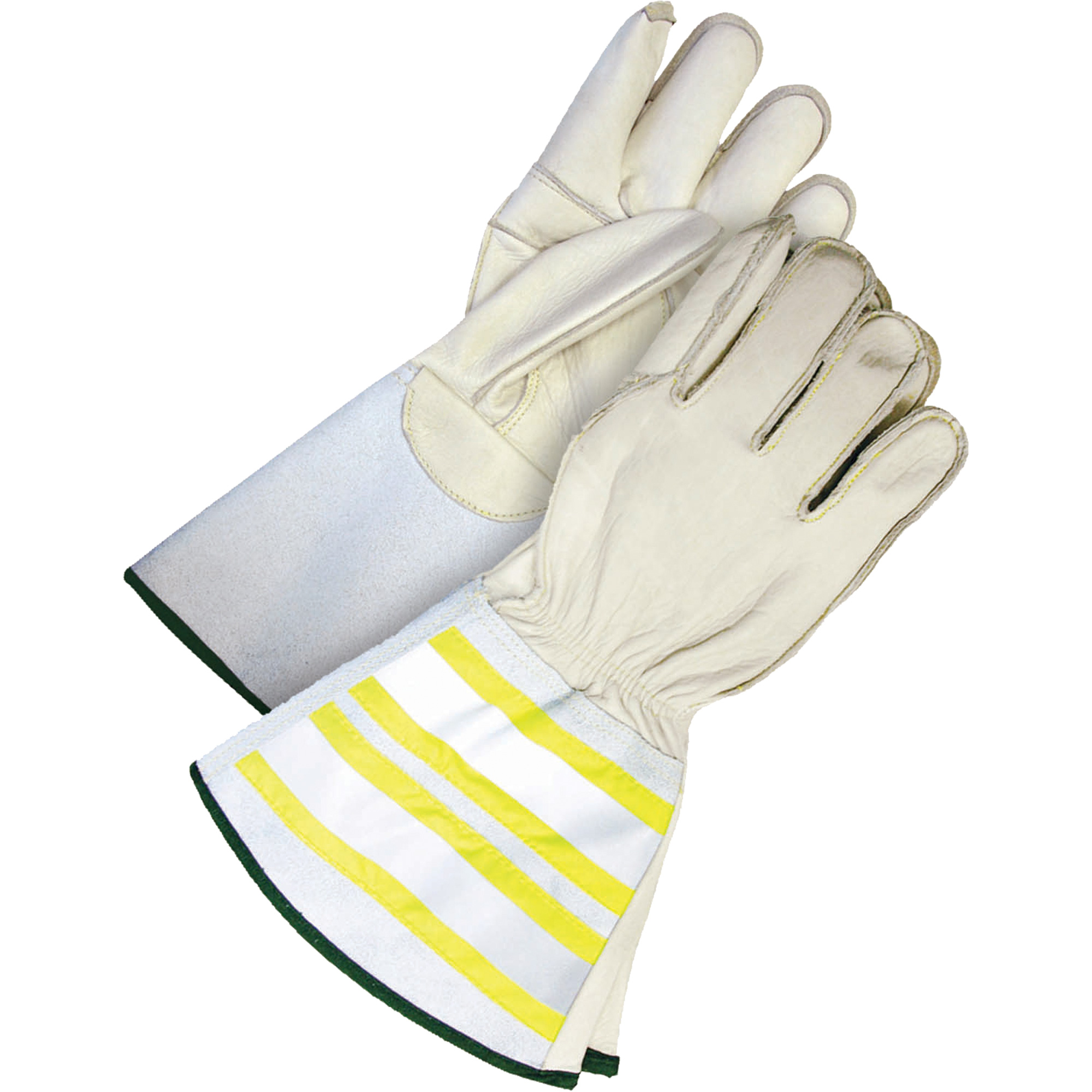 Gants polyvalents traditionnels en cuir fleur, Taille T-Grand