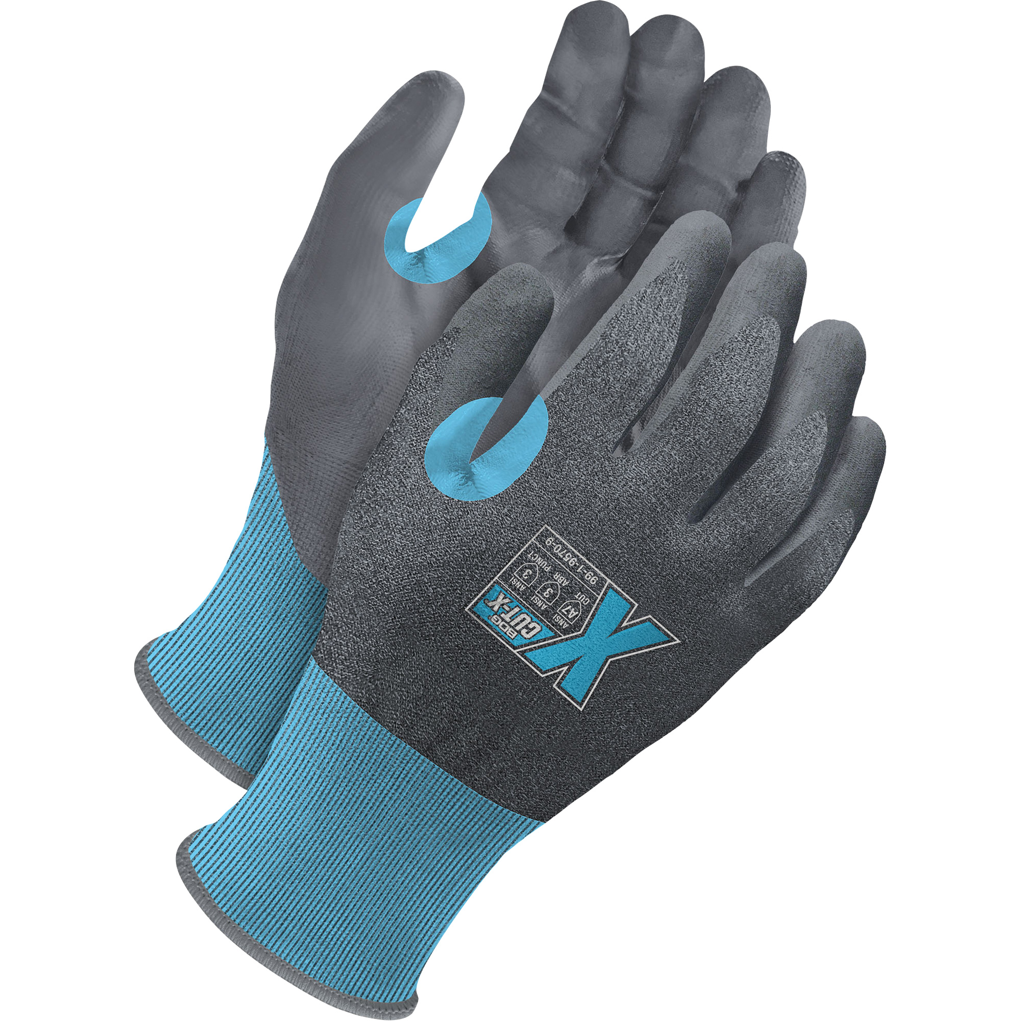 Gants pour écrans tactiles résistants à la coupe Cut-X, Taille 7, Calibre 21, Revêtement Mousse NBR, Enveloppe en Polyester/Acier inoxydable/PEHP, ASTM ANSI niveau A7