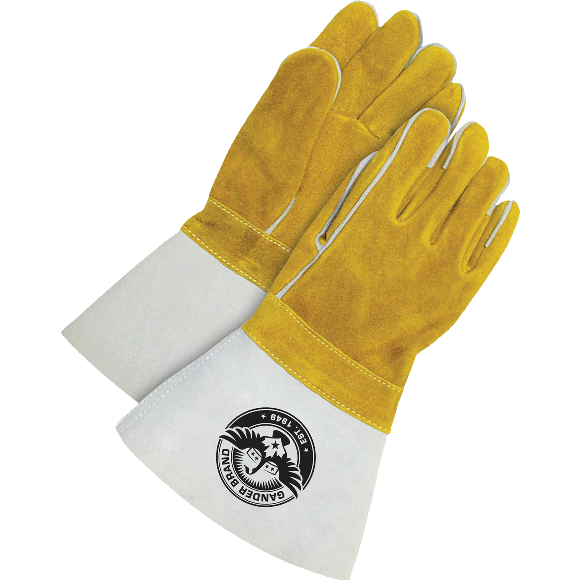 Gants pour soudeur avec poignet de 5", Cuir de vache refendu, Taille Taille unique