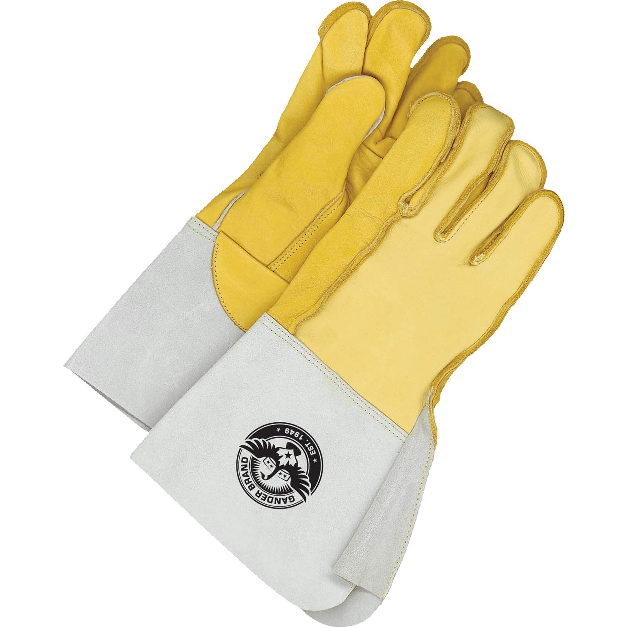 Gants pour soudeur avec poignet de 5,5", Cuir fleur de vache, Taille 9,5