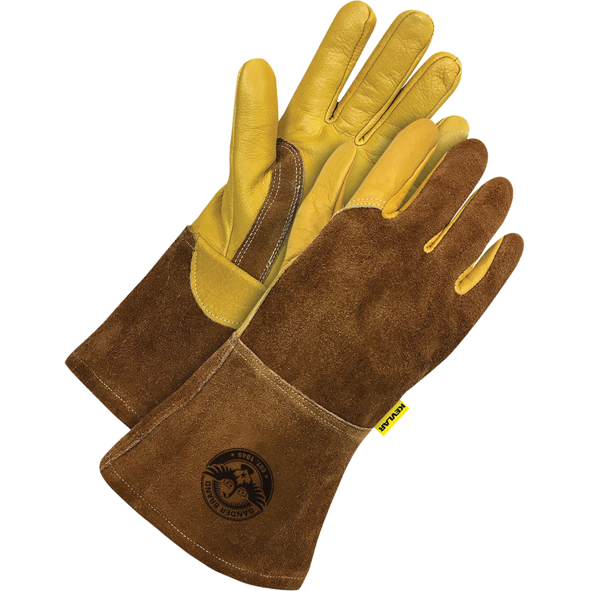 Gants pour soudeur, Cuir fleur de vache, Taille 2T-Grand