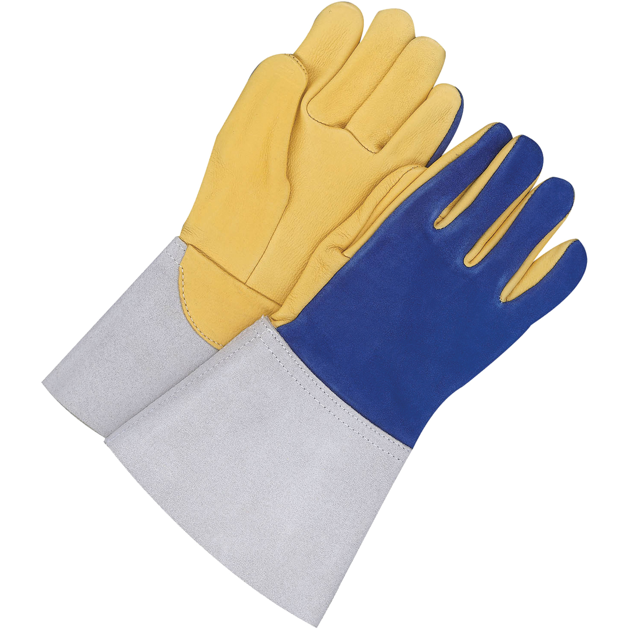Gants pour soudeur TIG avec poignet de 5,5", Cuir fleur de daim, Taille 10