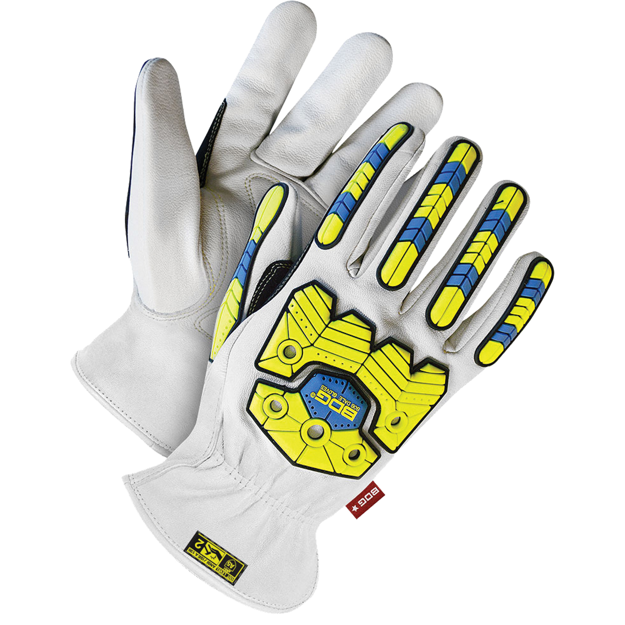 Gants résistant aux chocs ArcTekMC, Taille Grand, Enveloppe en Chèvre, ANSI/ISEA 105 niveau 2/ASTM ANSI niveau A5