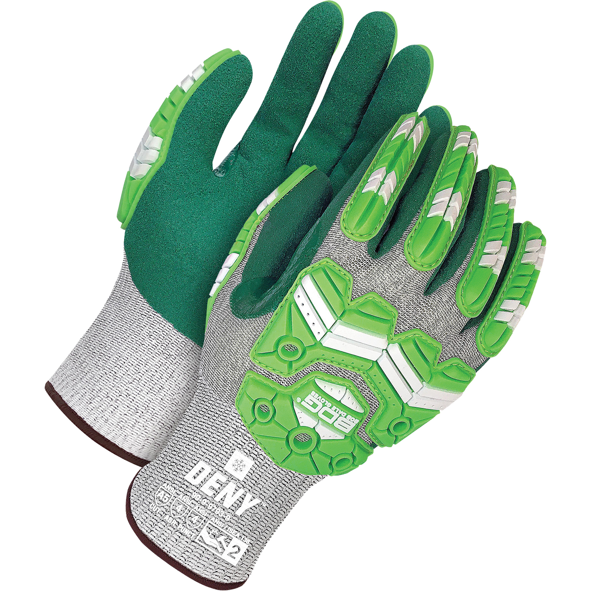 Gants résistants à la coupe & aux chocs pour écran tactile DenyMC, Taille 2T-Grand/11, Revêtement Nitrile, Enveloppe en Polyéthylène/Acrylique/PEHP, ASTM ANSI niveau A6