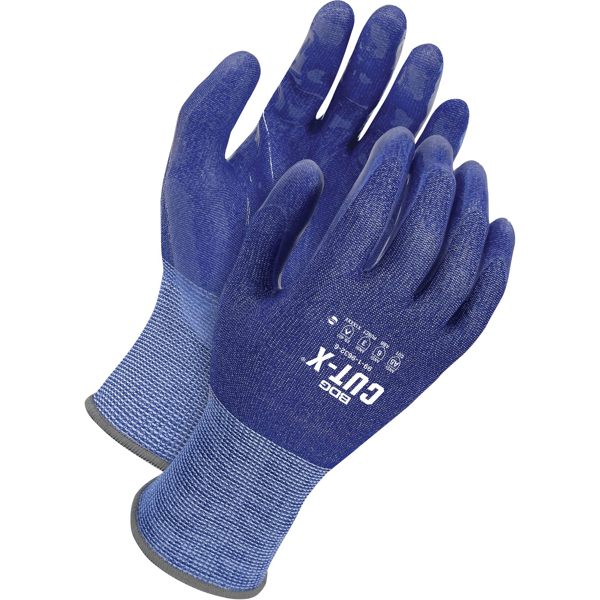 Gants résistants à la coupe Cut-X, Taille 9, Calibre 18, Revêtement Silicone, Enveloppe en PEHP, ASTM ANSI niveau A9