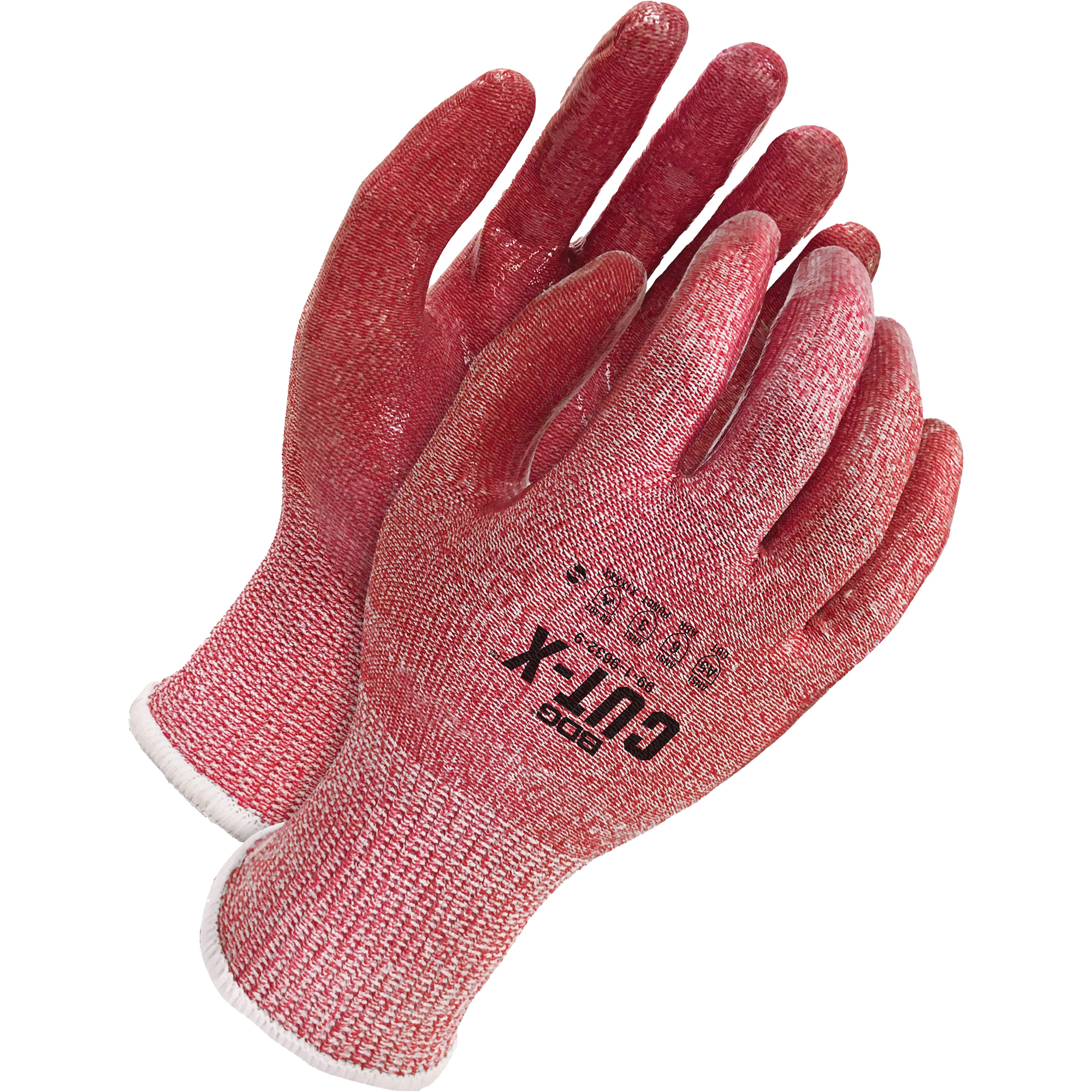 Gants résistants à la coupe Cut-XMC, Taille T-Grand/10, Calibre 13, Revêtement Silicone, Enveloppe en Acier inoxydable/PEHP/Fibre de verre, ASTM ANSI niveau A5
