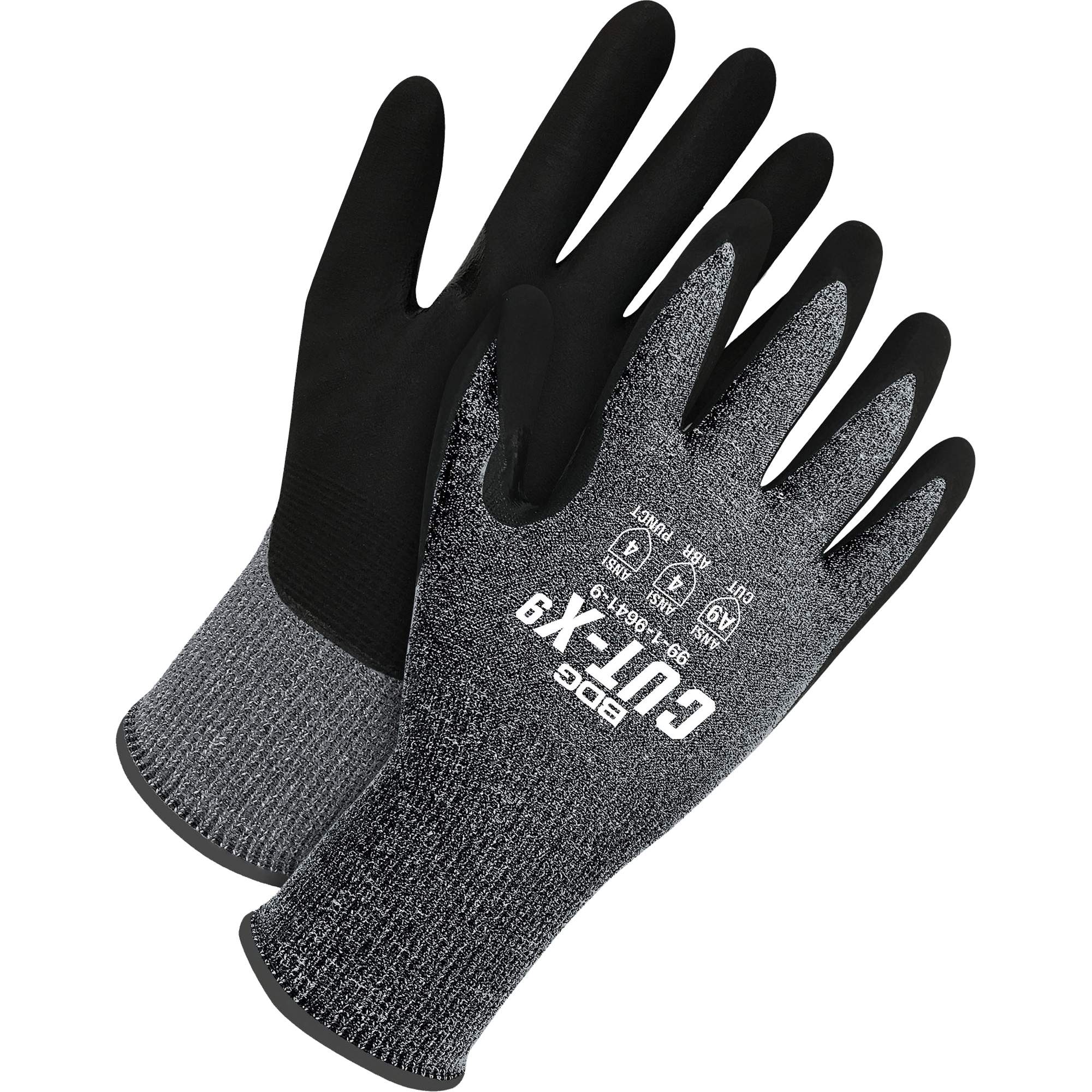 Gants résistants à la coupe pour écran tactile, Taille 9, Calibre 18, Revêtement Mousse NBR, Enveloppe en PEHP, ASTM ANSI niveau A9
