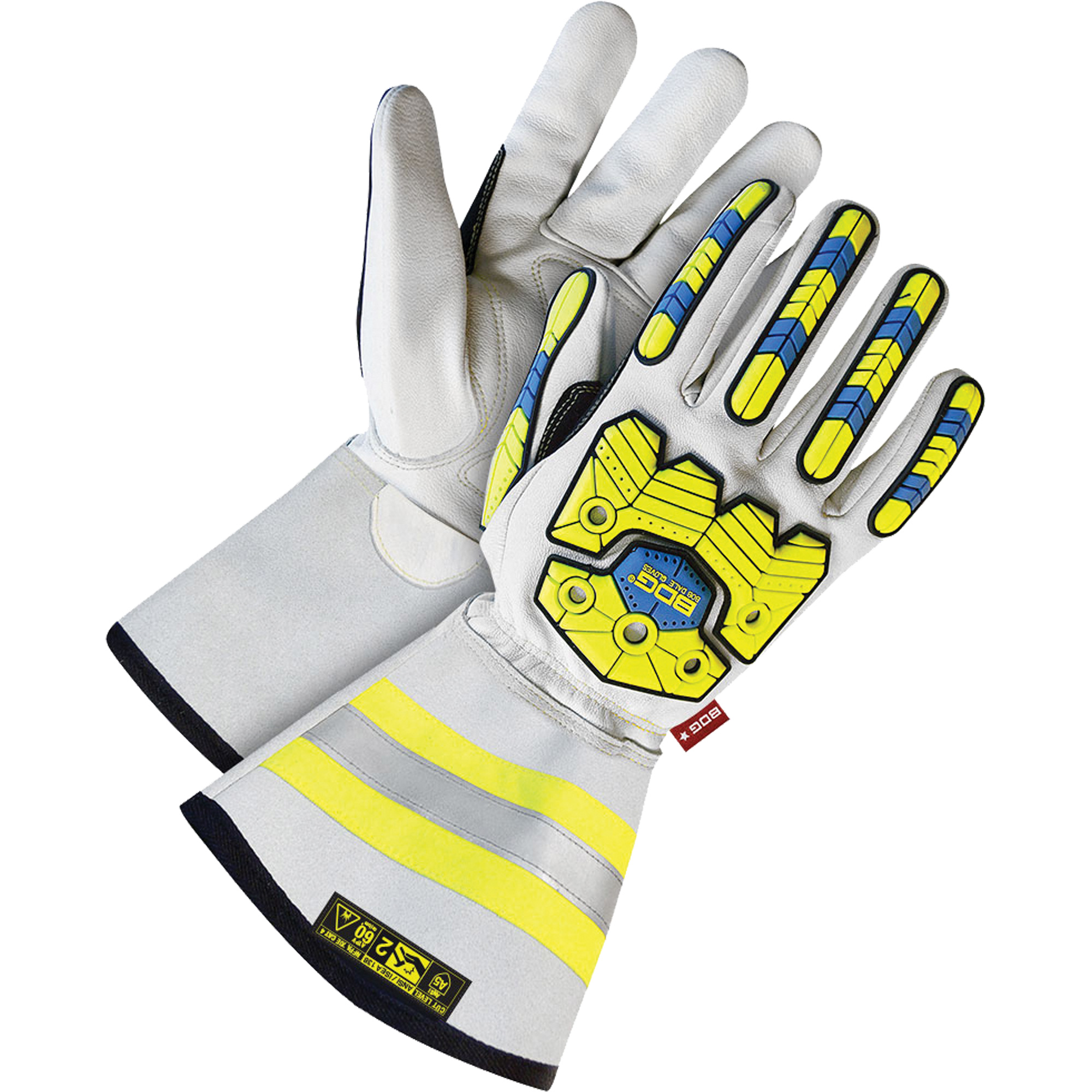 Gants résistants aux coupures, aux chocs et aux arcs électriques ArcTekMC, Taille Petit, Enveloppe en Chèvre/Cuir de vache, ANSI/ISEA 105 niveau 2/ASTM ANSI niveau A5