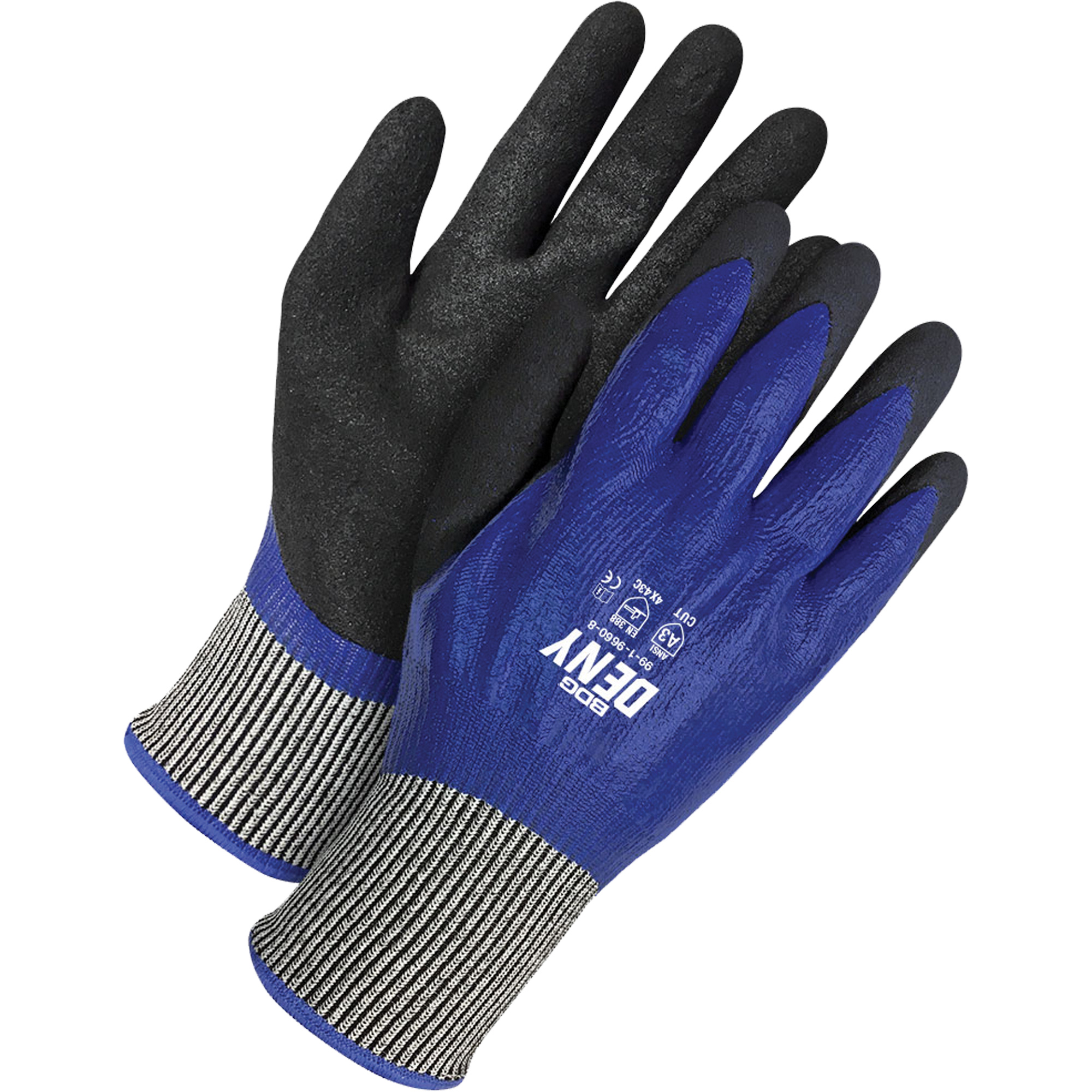 Gants résistants aux coupures DenyMD, Taille 8, Calibre 13, Revêtement Nitrile, Enveloppe en PEHP, ASTM ANSI niveau A3/EN 388 niveau C