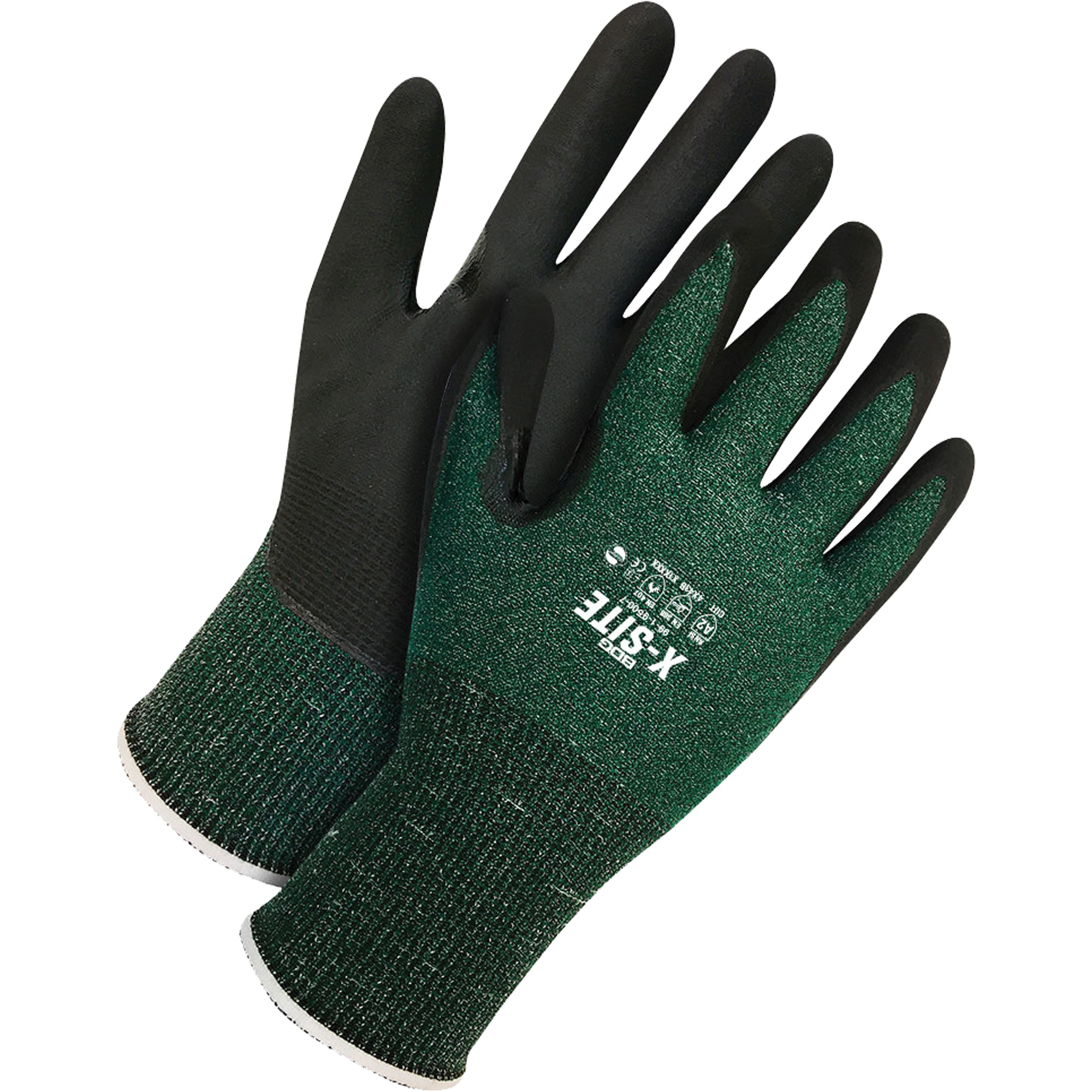 Gants résistants aux coupures X-SiteMC, Taille 7, Calibre 15, Revêtement Mousse de nitrile, Enveloppe en PEHP, ASTM ANSI niveau A2