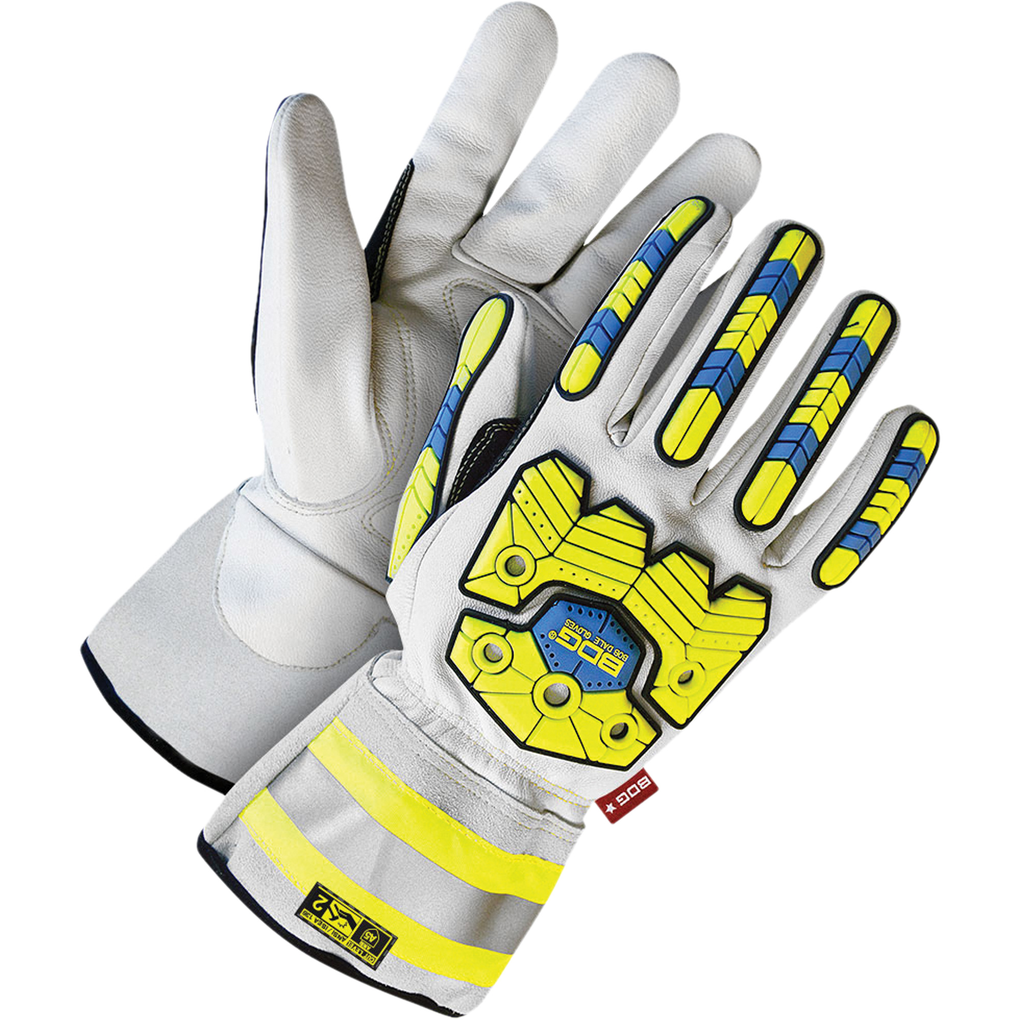 Gants spécialisés isothermes et antichocs haute performance, 3T-Grand, Paume en Chèvre/Cuir fleur, Poignet À enfiler