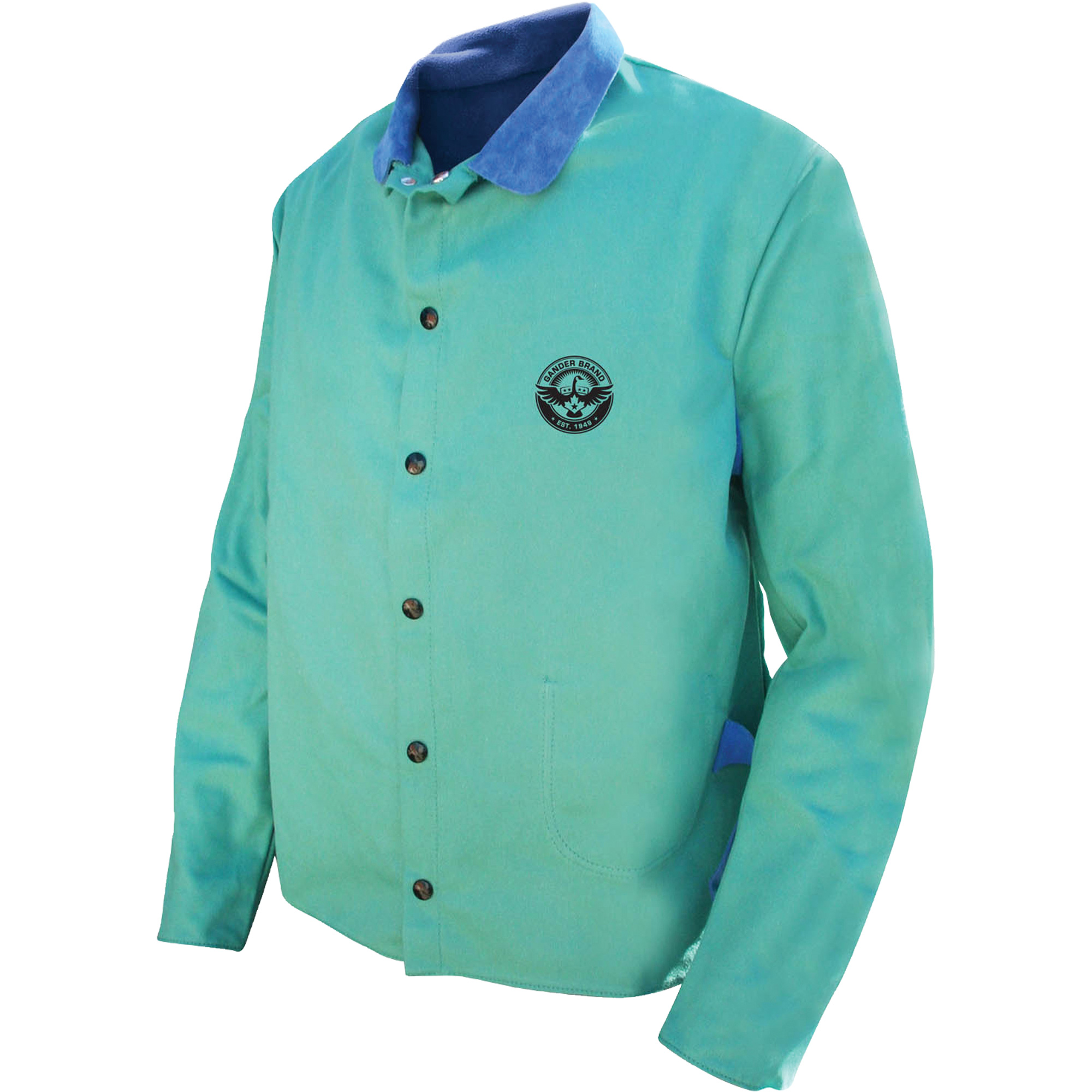 Veste de soudage Gander Brand BanoxMD FR, Coton, 3T-Grand, Vert