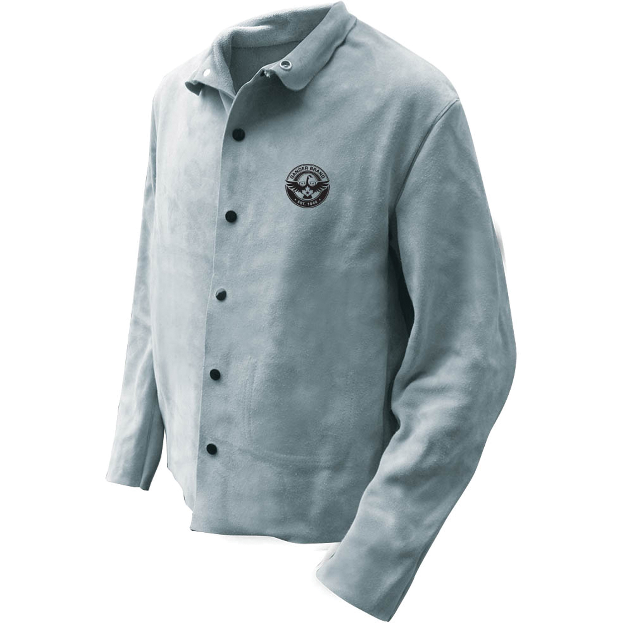 Veste de soudeur, Cuir, Moyen, Gris