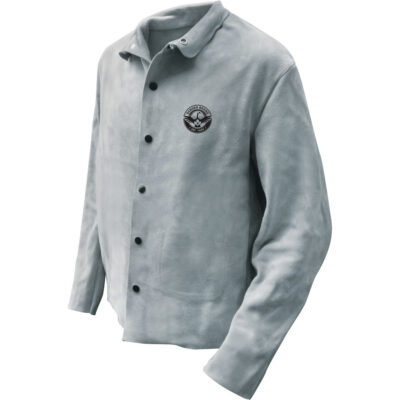 Veste de soudeur, Cuir, 2T-Grand, Gris