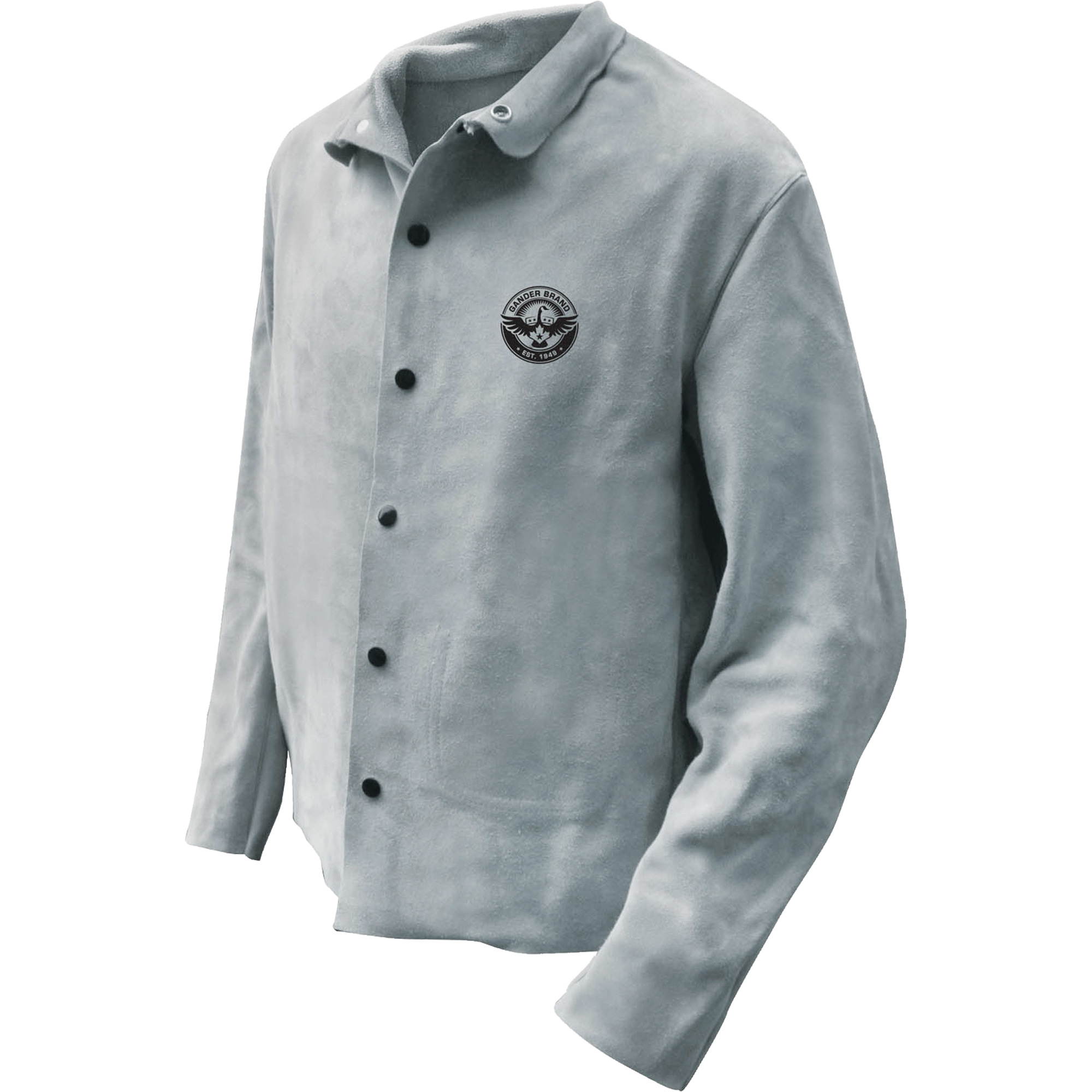 Veste de soudeur, Cuir, 2T-Grand, Gris