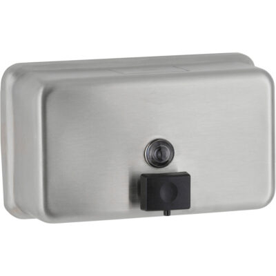 Distributeur de savon horizontal pour montage en surface, À pression, Capacité de 1200 ml