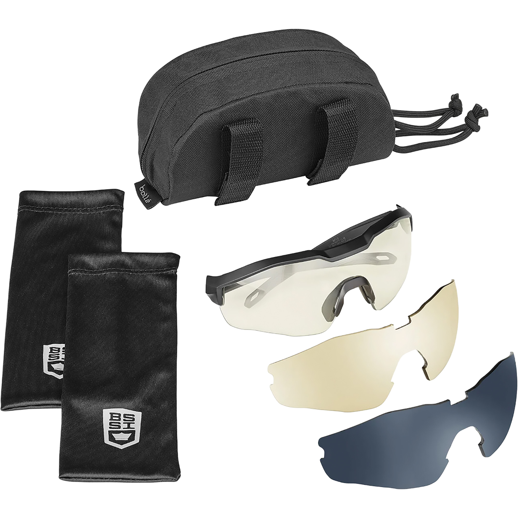 Ensemble de cache-œil pour lunettes de sécurité MY6, Lentille Transparent/Cuivre/Fumée, Antibuée/Anti-égratignures, ANSI Z87+