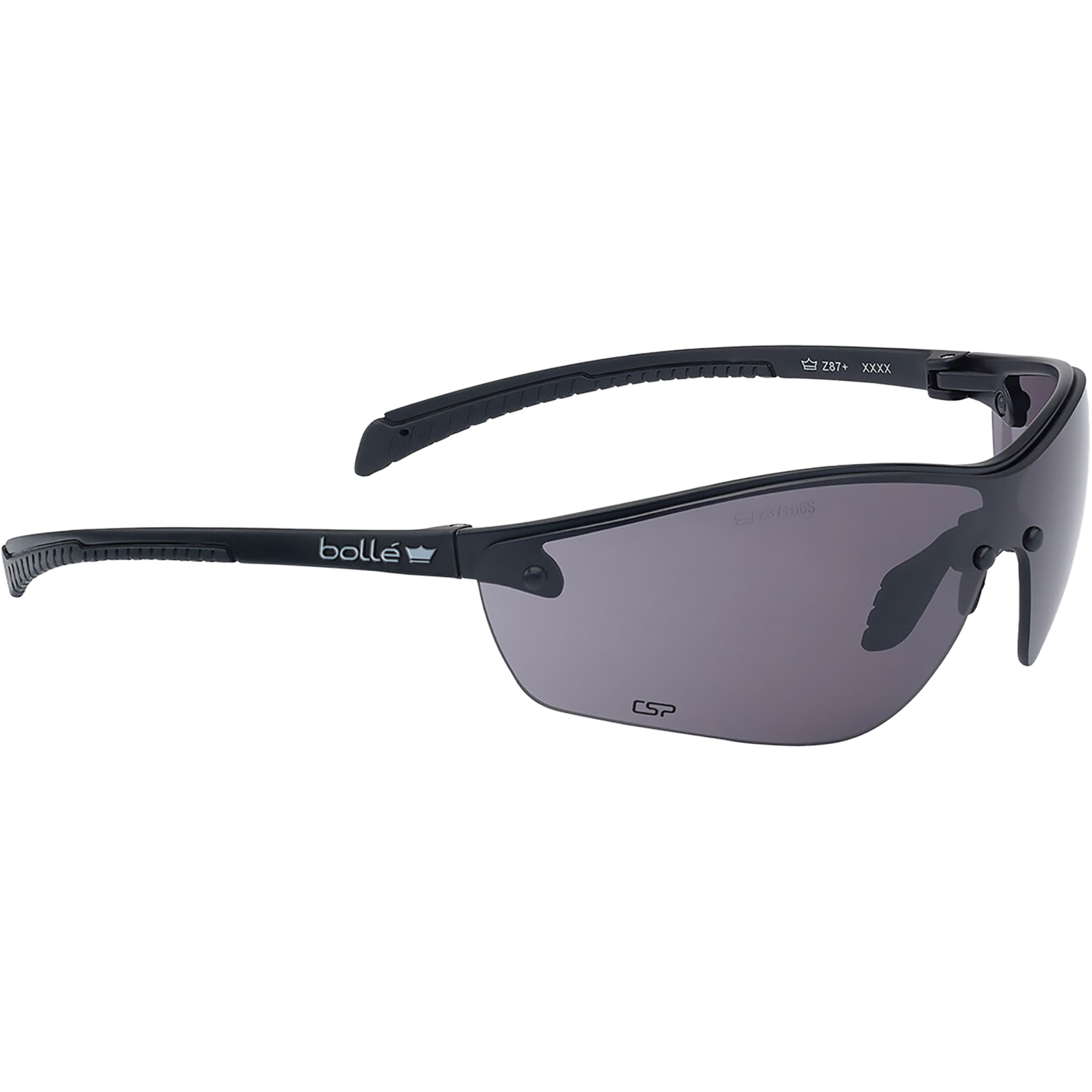 Lunettes de sécurité BSSI Silium+, Lentille Fumée/Gris, Antibuée/Anti-égratignures, ANSI Z87+