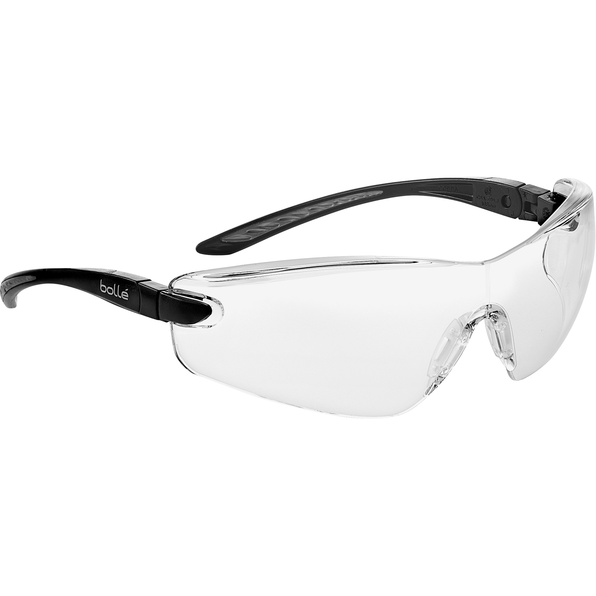 Lunettes de sécurité Cobra, Lentille Transparent, Antibuée/Anti-égratignures, Répond ou surpasse la norme CSA Z94.3