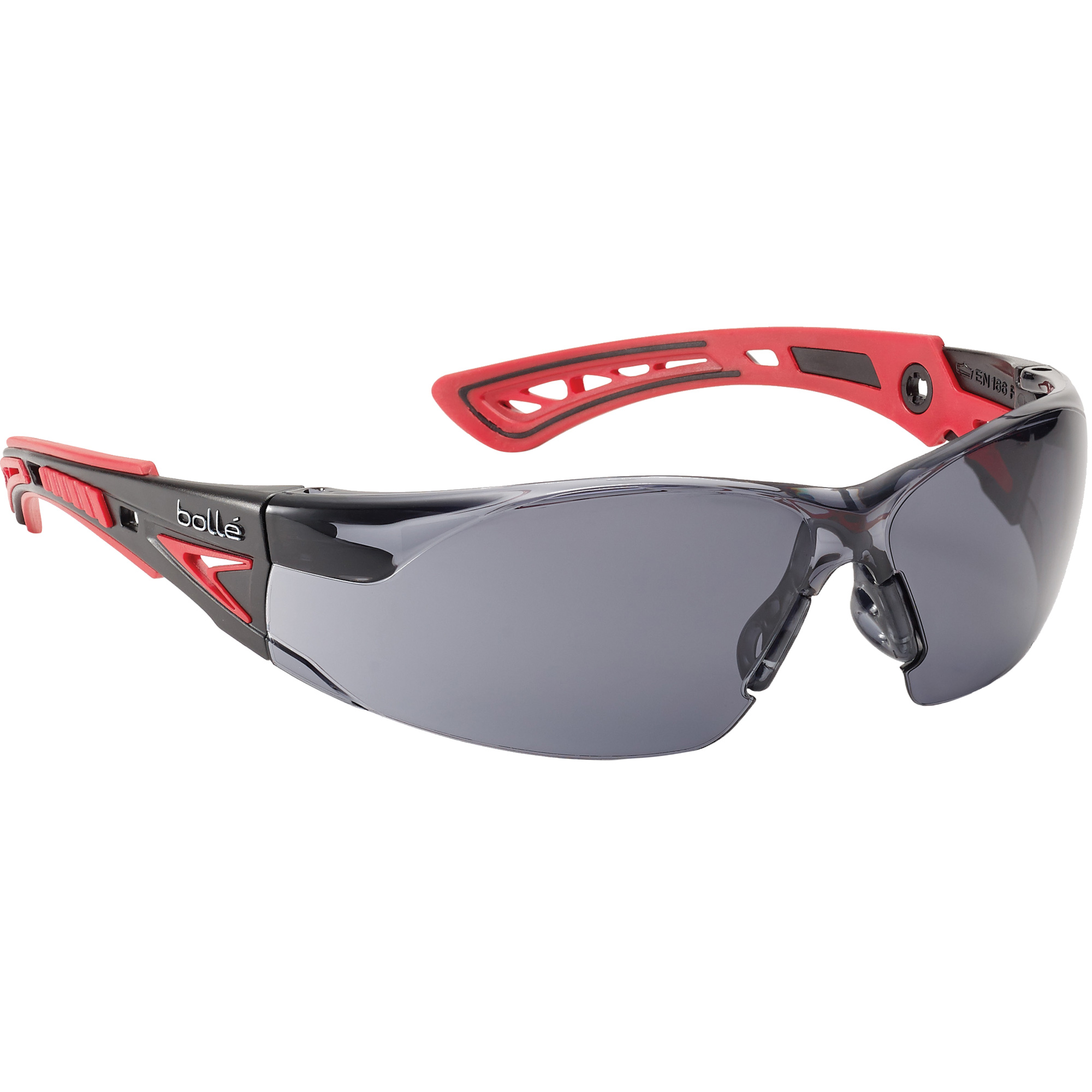 Lunettes de sécurité Rush+, Lentille Grise/fumée, Antibuée/Anti-égratignures, Répond ou surpasse la norme CSA Z94.3