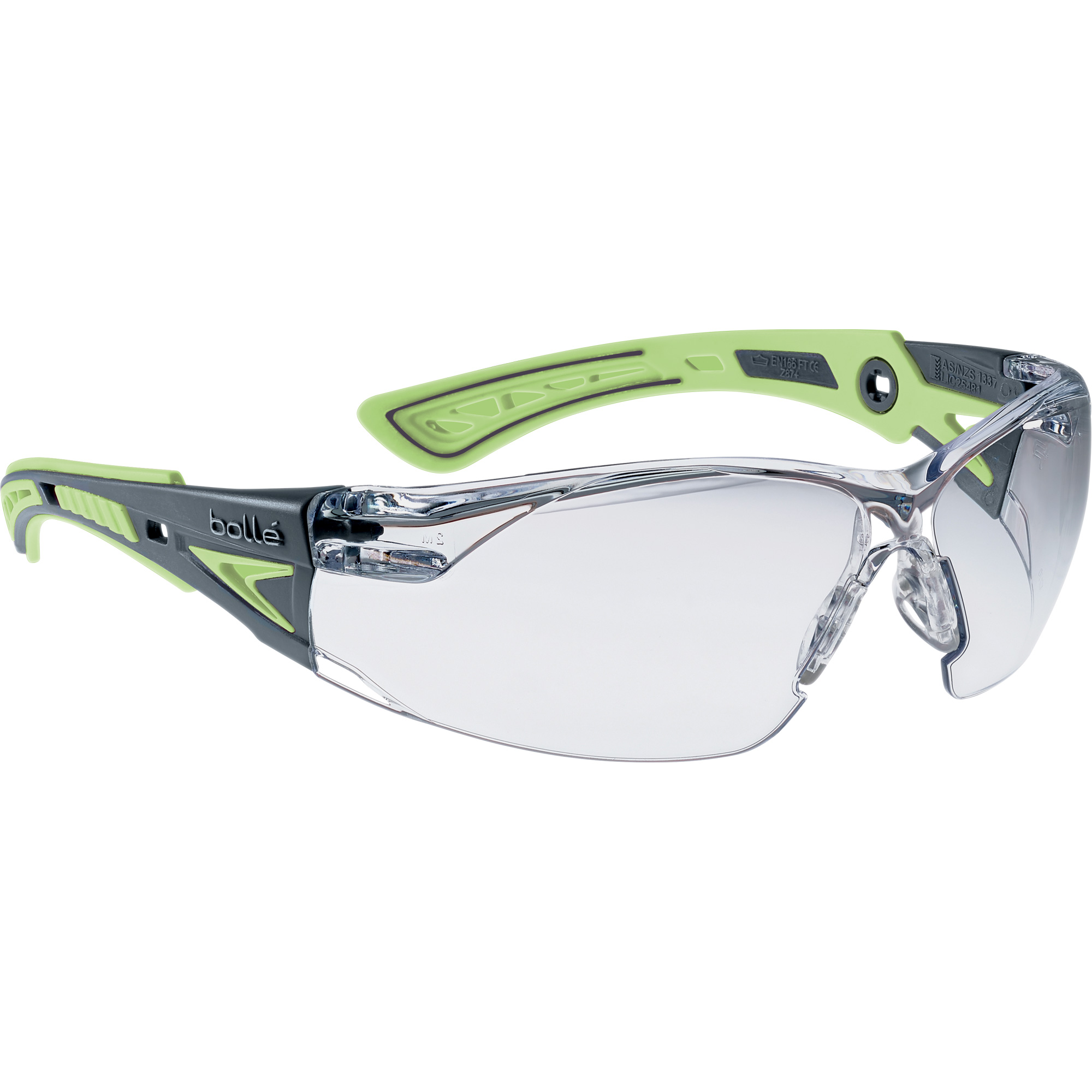 Lunettes de sécurité Rush+, Lentille Transparent, Antibuée/Anti-égratignures