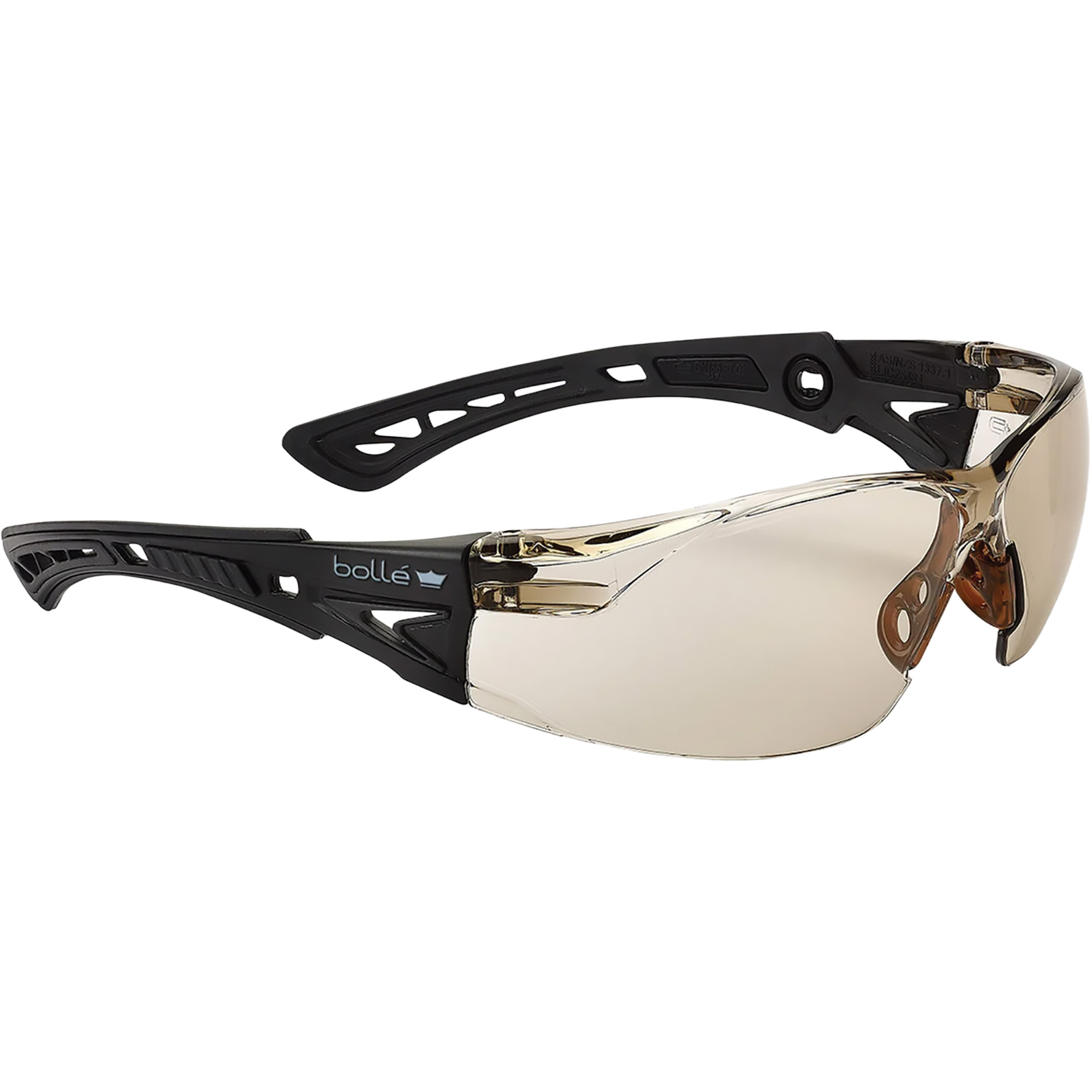 Lunettes de sécurité Rush + Petit BSSI, Lentille Cuivre/Brun, Antibuée/Anti-égratignures, ANSI Z87+