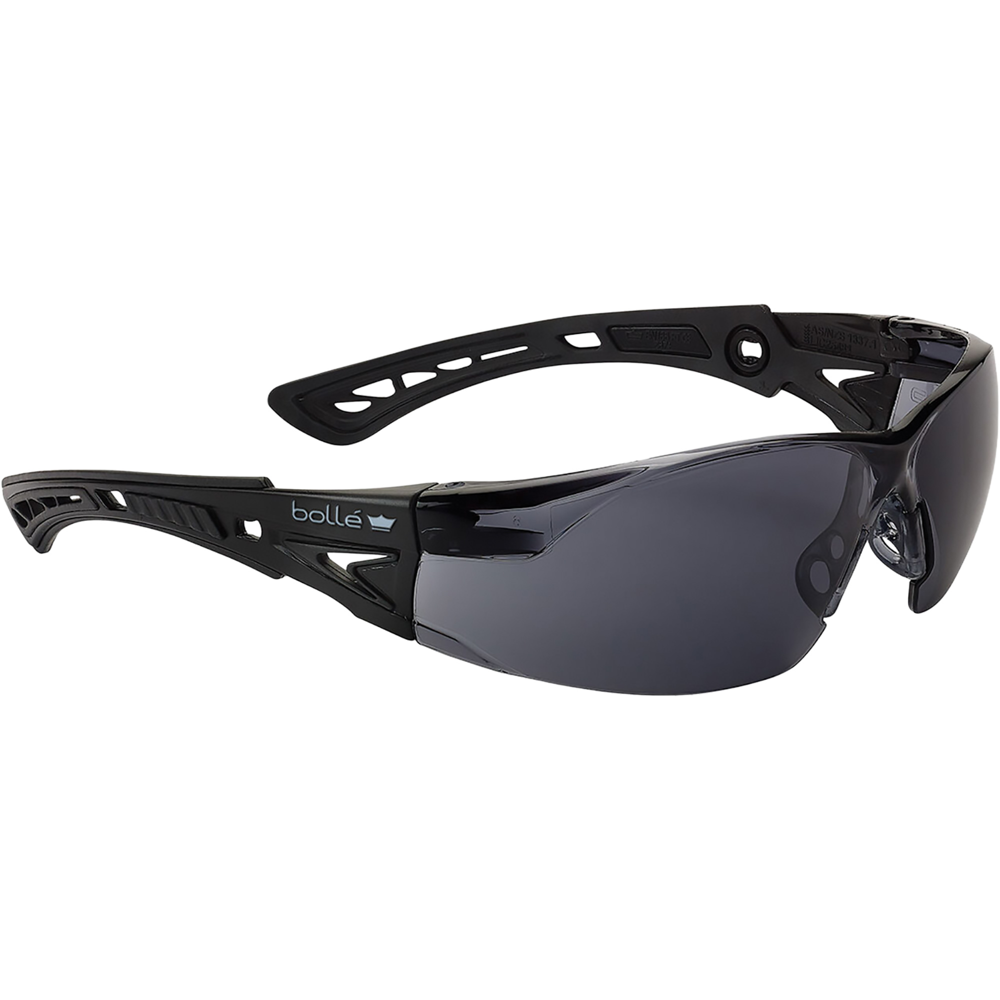 Lunettes de sécurité Rush + Petit BSSI, Lentille Fumée/Gris, Antibuée/Anti-égratignures, ANSI Z87+