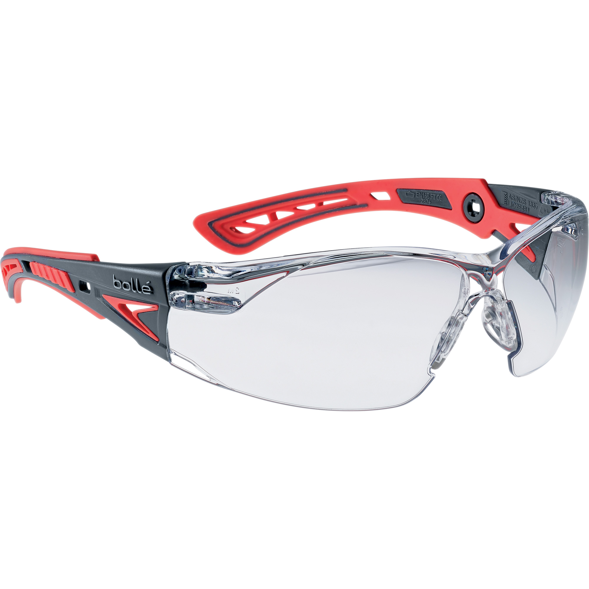 Petites lunettes de sécurité Rush+, Lentille Transparent, Antibuée/Anti-égratignures