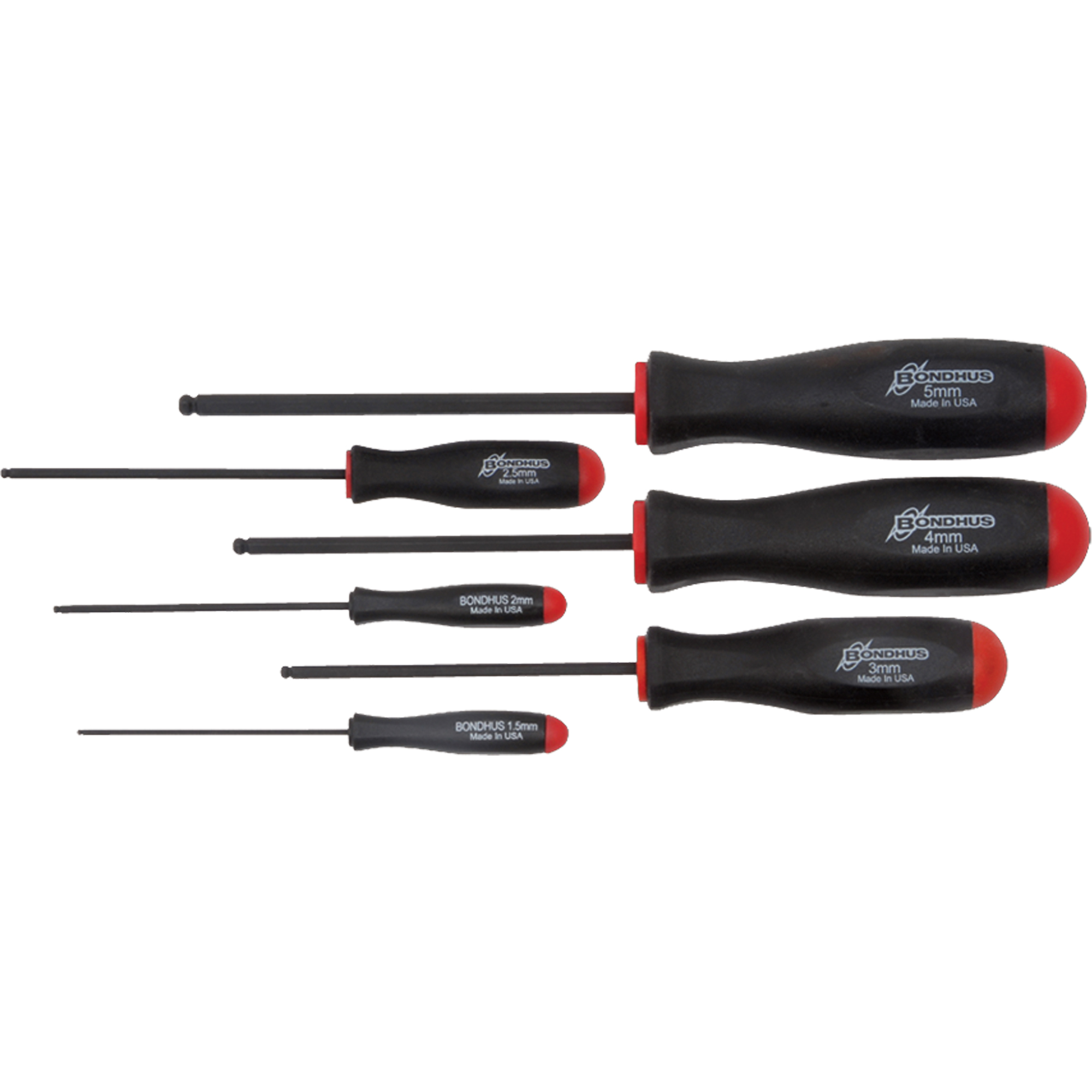 Jeux de tournevis ball driver - Métrique, 6 mcx