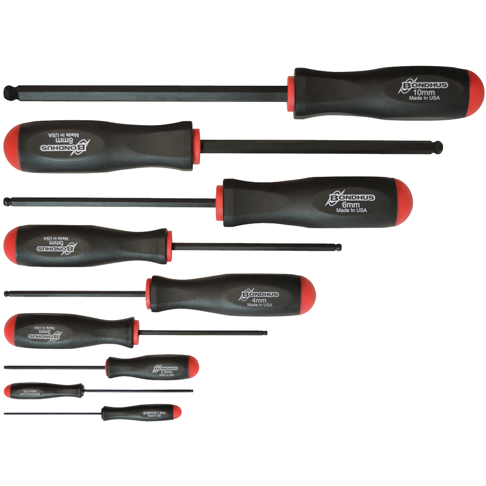 Jeux de tournevis ball driver - Métrique, 9 mcx