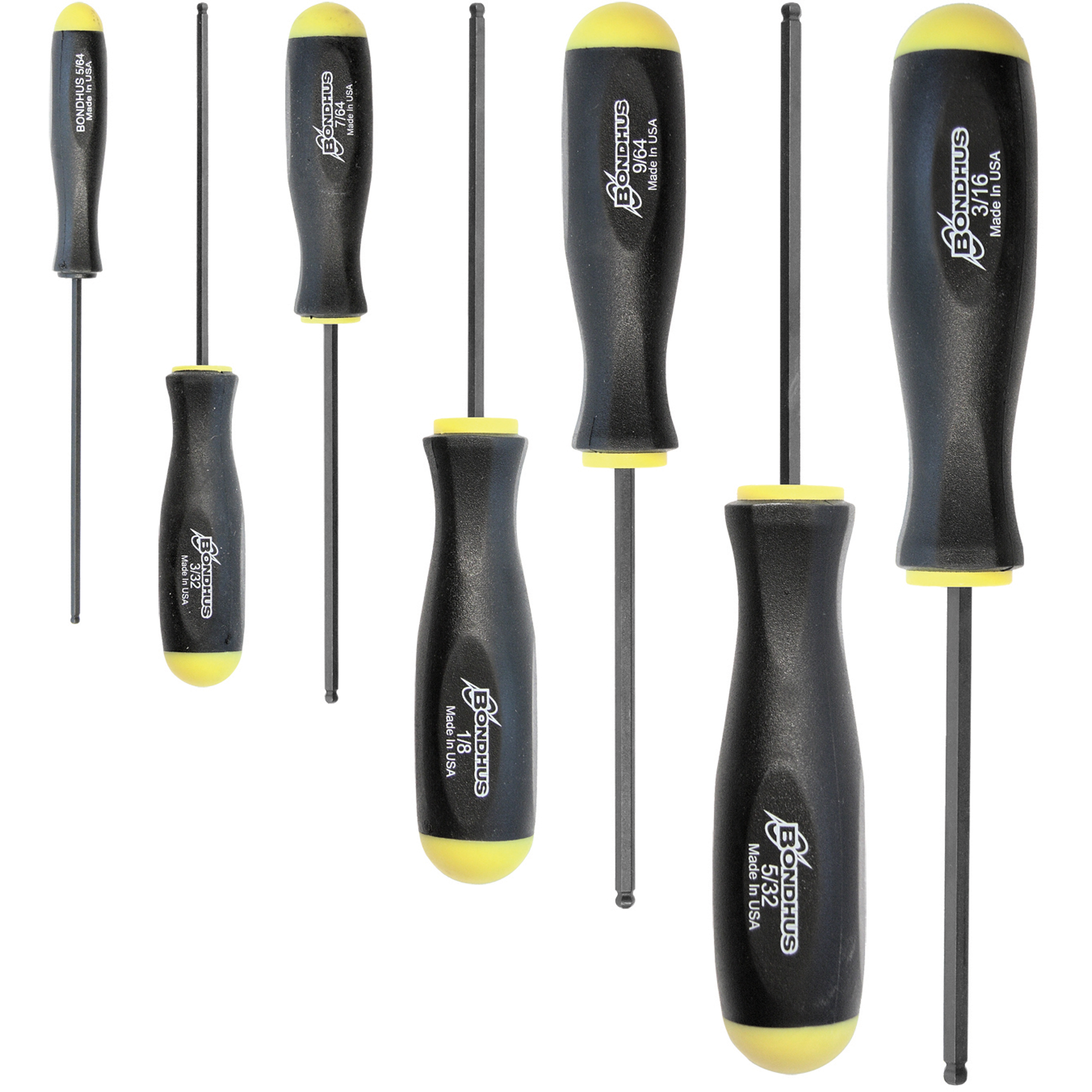 Jeux de tournevis ball driver - SAE, 7 mcx