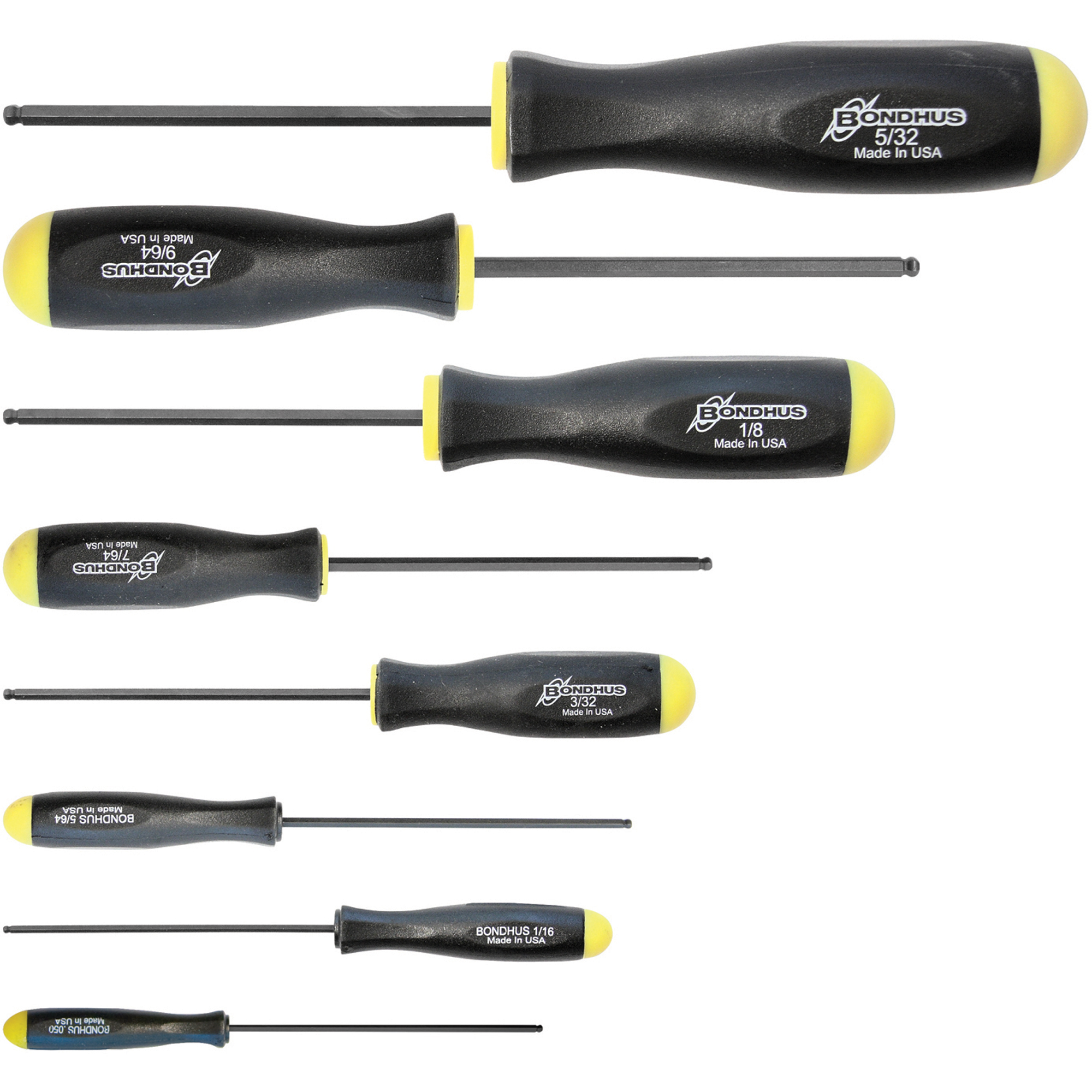 Jeux de tournevis ball driver - SAE, 8 mcx
