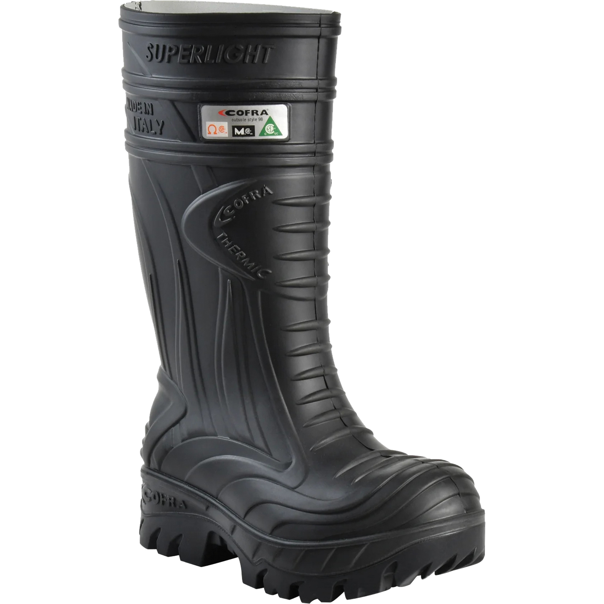 Bottes de sécurité thermiques, Nitrile/Polyuréthane, Semelle Résistant aux perforations, Pointure 14