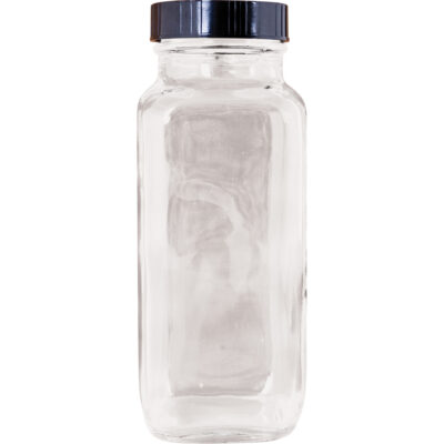 Bouteille, Carrée, 8 fl. Oz., Verre