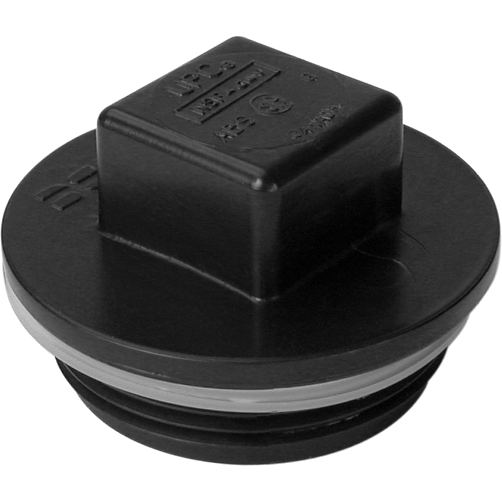 Bouchon fileté, Regard de nettoyage, 6" dia., Plastique