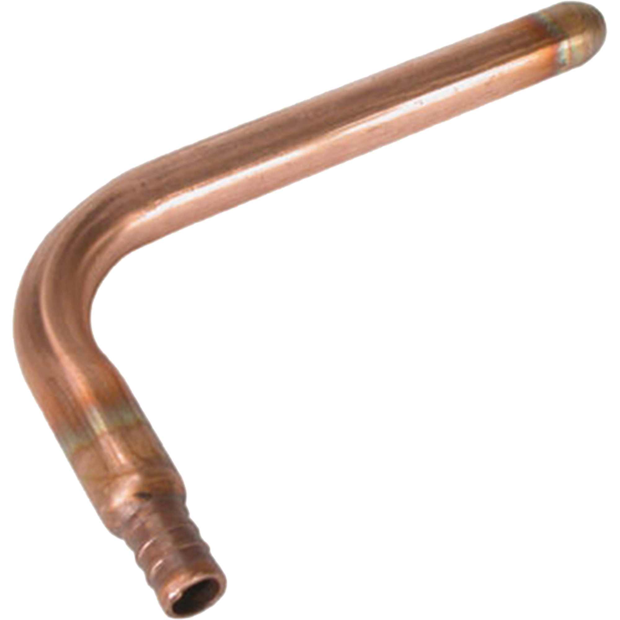 Coude à embout à collet sans support, Cuivre