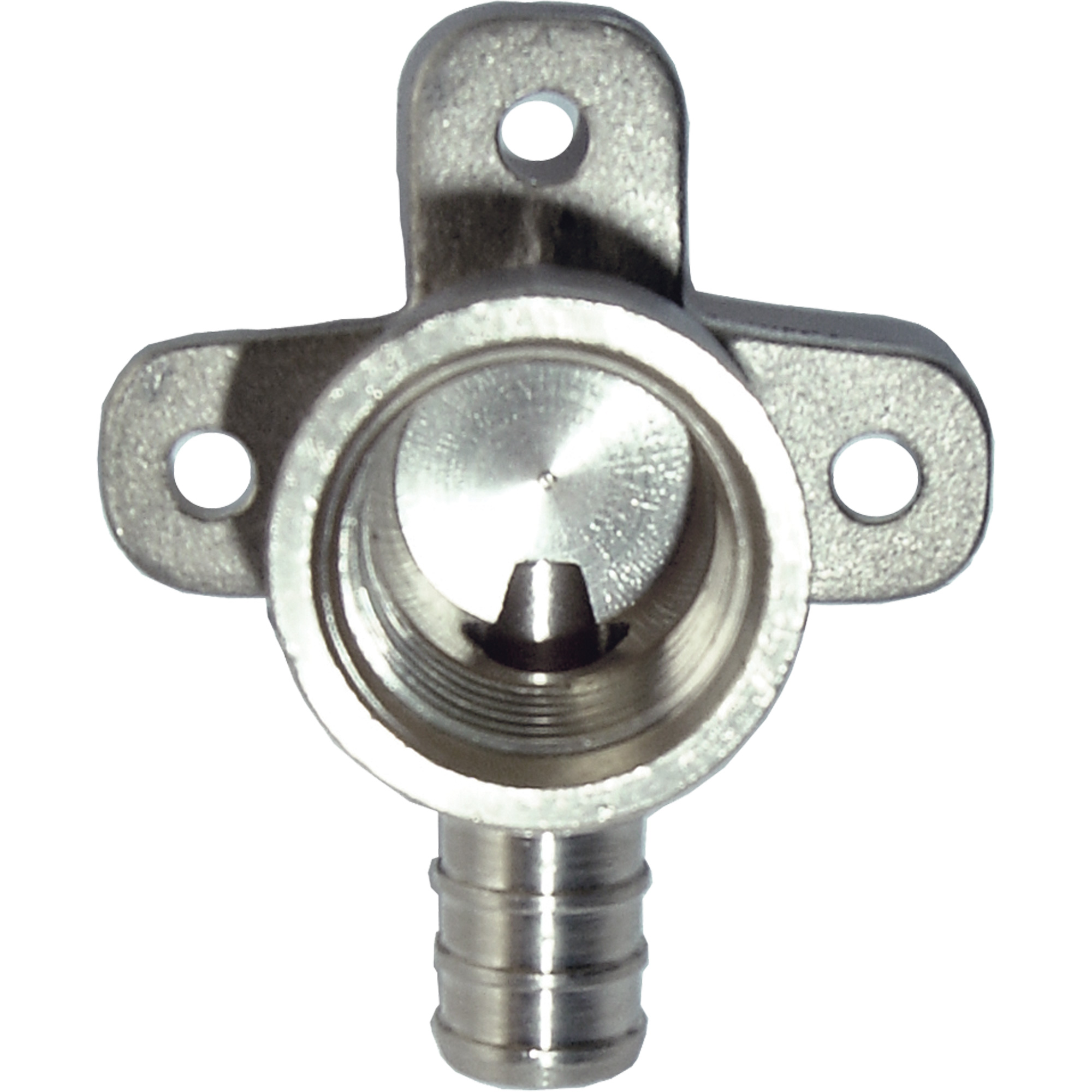 Raccord à ailettes 90° sans plomb, Standard, Laiton, 1/2"