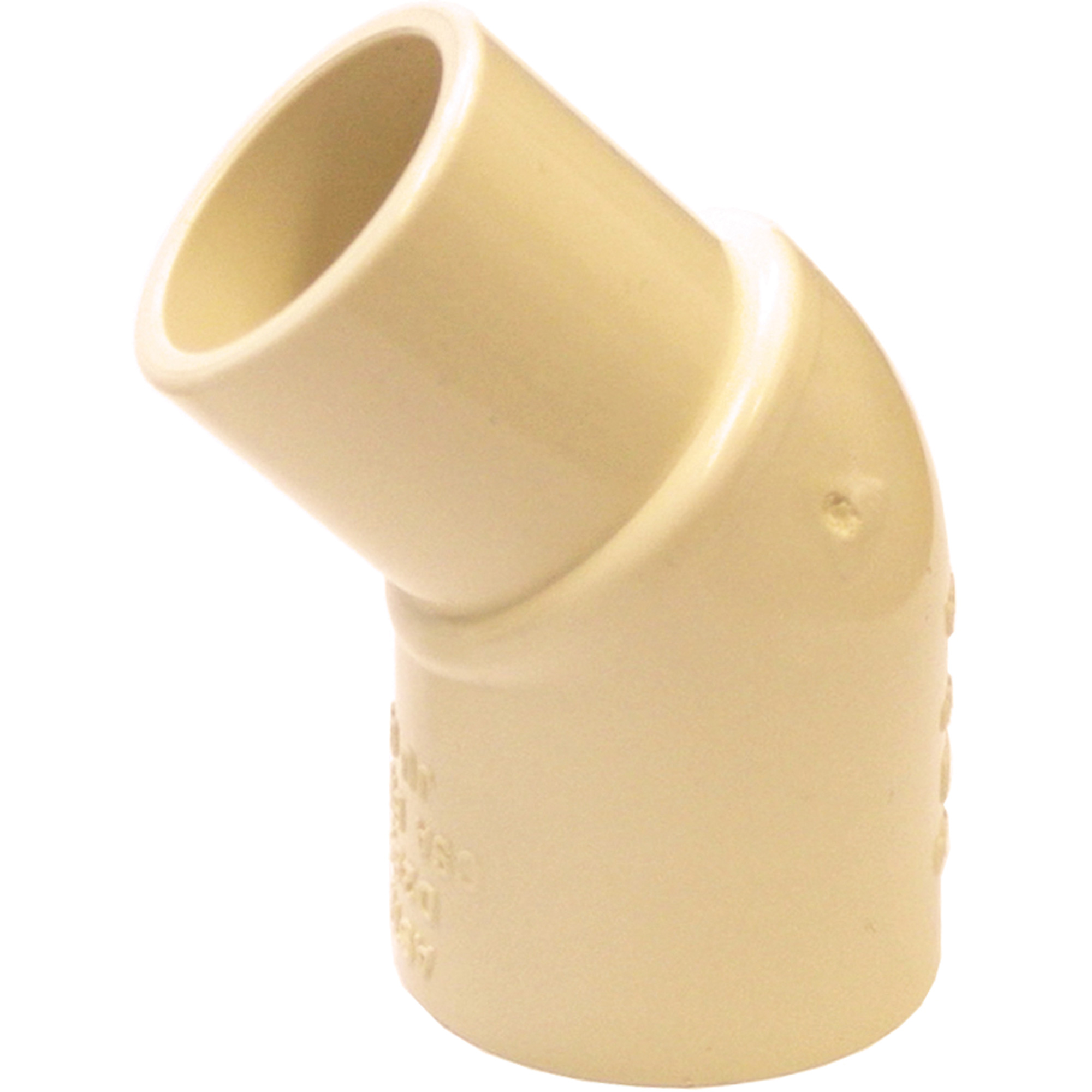Raccord coude 45° mâle et femelle Flowguard GoldMD, Chantepleure x noeud, PVC-C, 1"