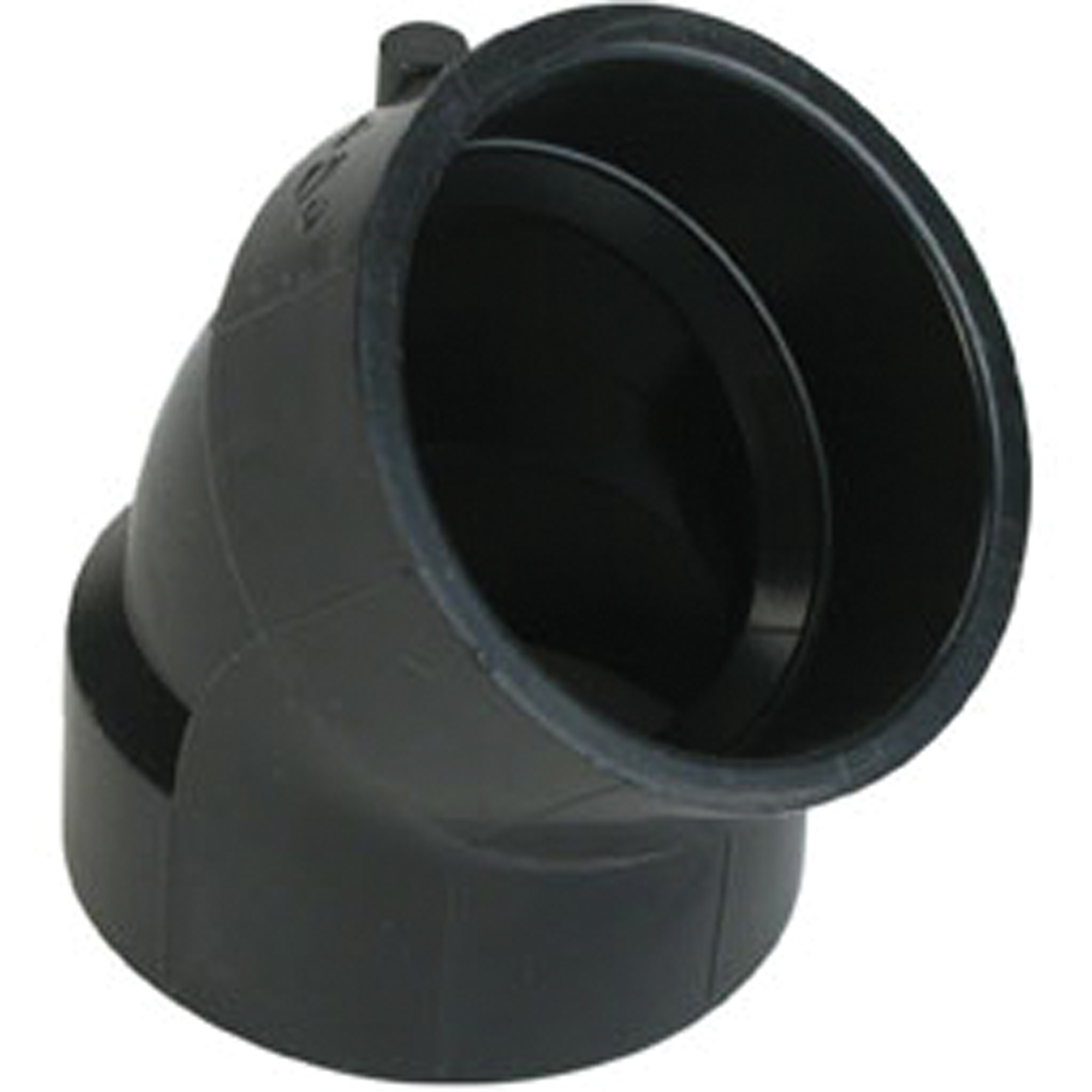 Raccord coude 45° à grand rayon, Noeud x noeud, Plastique, 2"