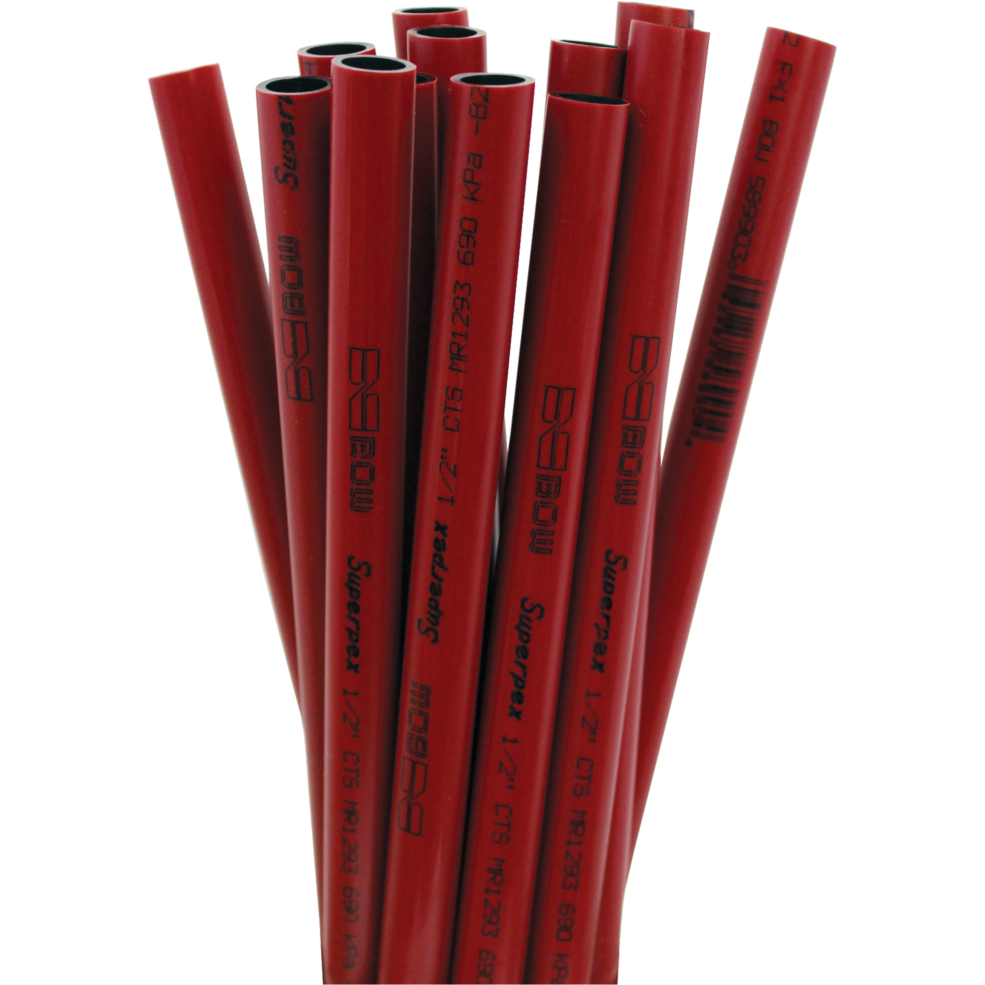 Tuyau pour eau chaude Superpex, Plastique, 12' lo x 0,5" dia.