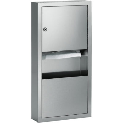 Combinaisons distributeurs d'essuie-mains & poubelle, Manuel, 14" la x 4" p x 28" h
