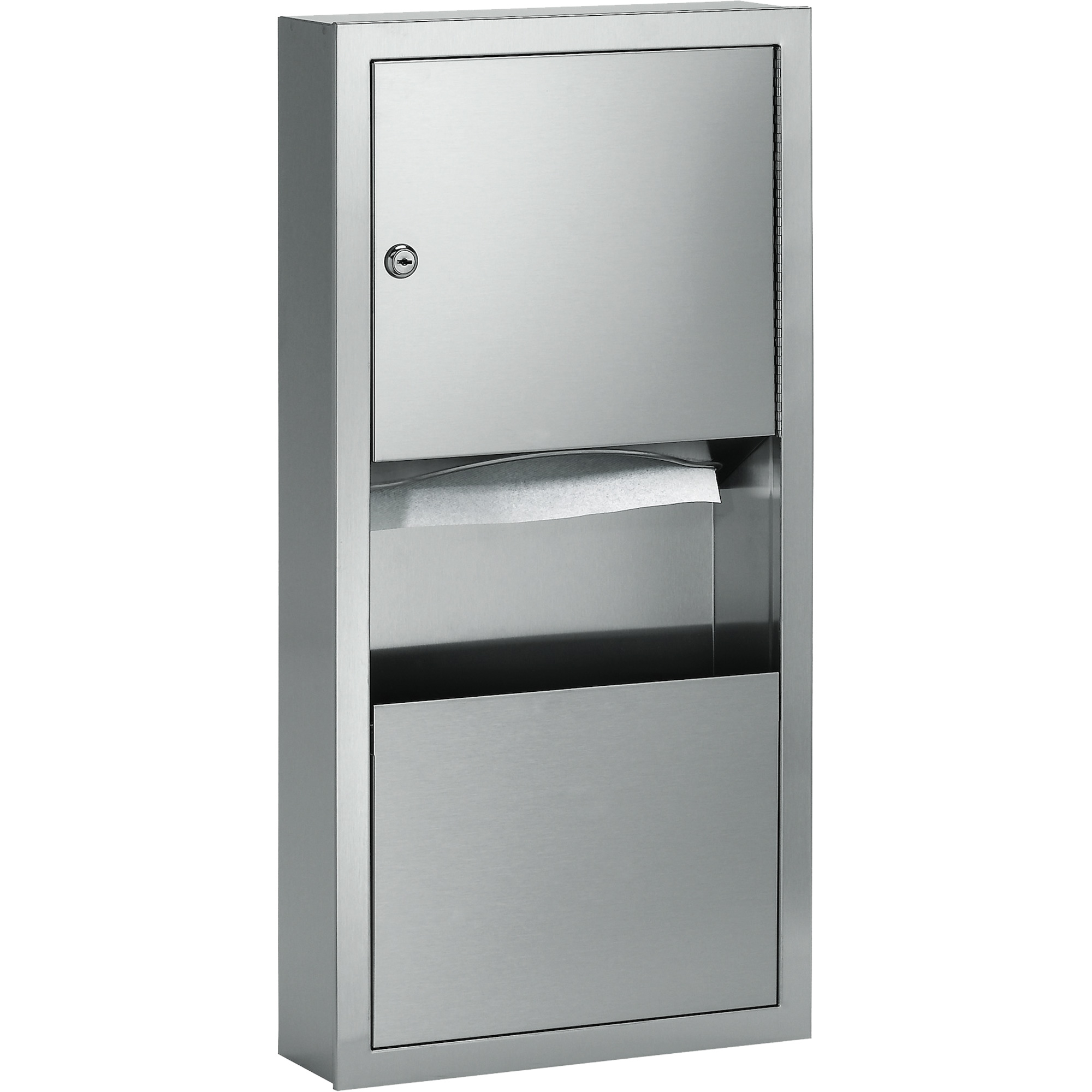 Combinaisons distributeurs d'essuie-mains & poubelle, Manuel, 14" la x 4" p x 28" h